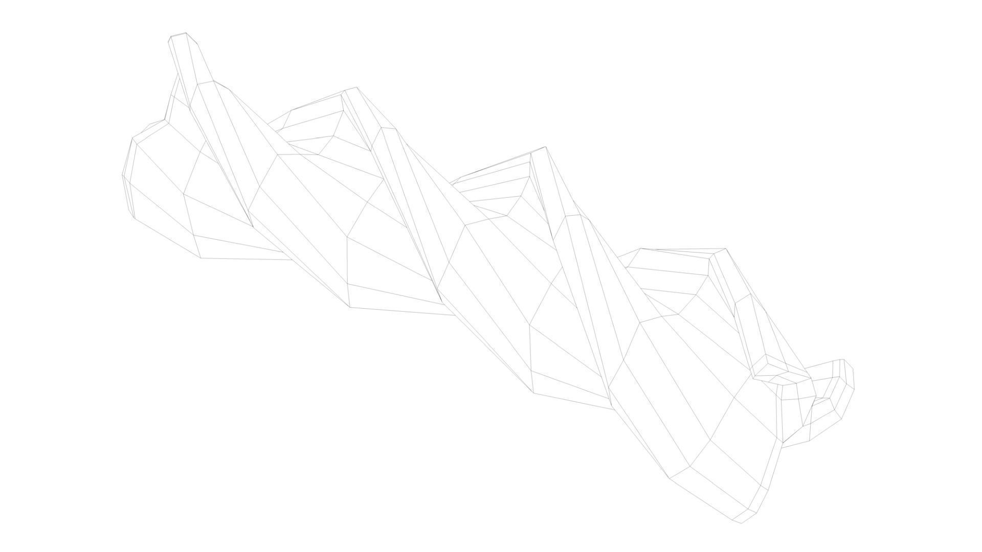 Pasta Small Fusilli macaroni 3D model_5