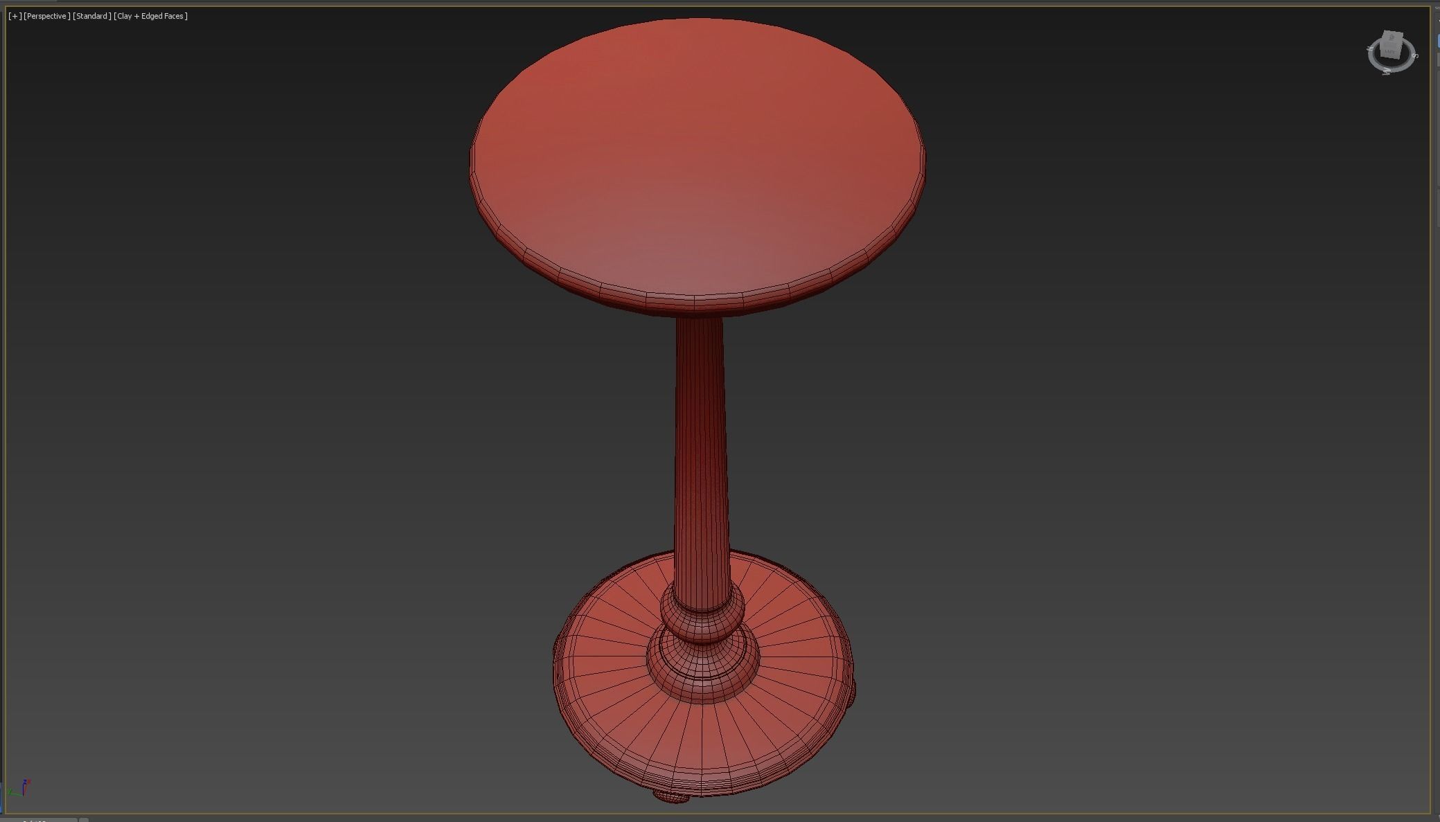 Medieval Table and Banches Low-poly 3D model_11