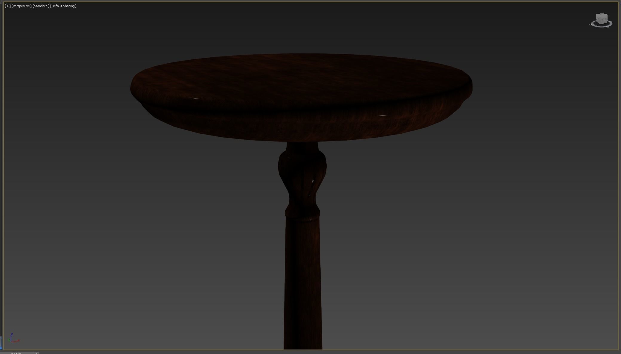Medieval Table and Banches Low-poly 3D model_10