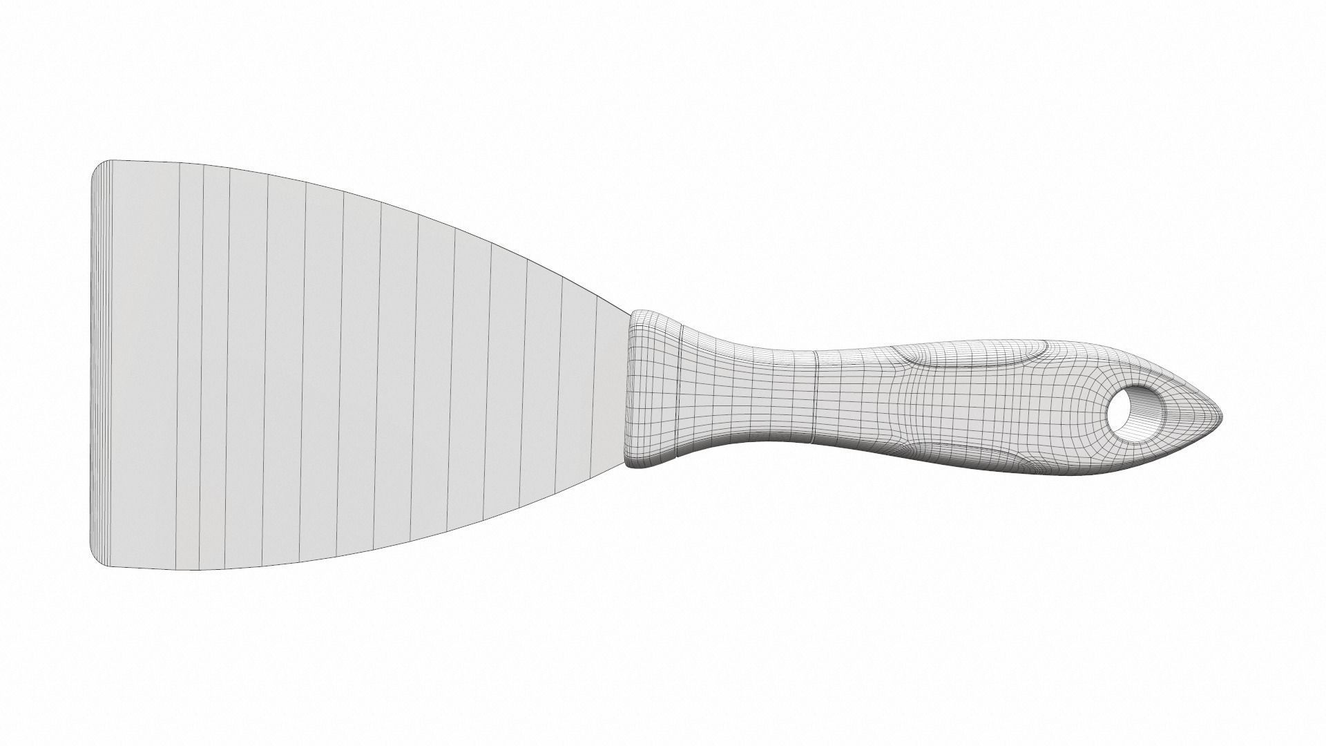 Flat spatula 1 colect 3D model_6