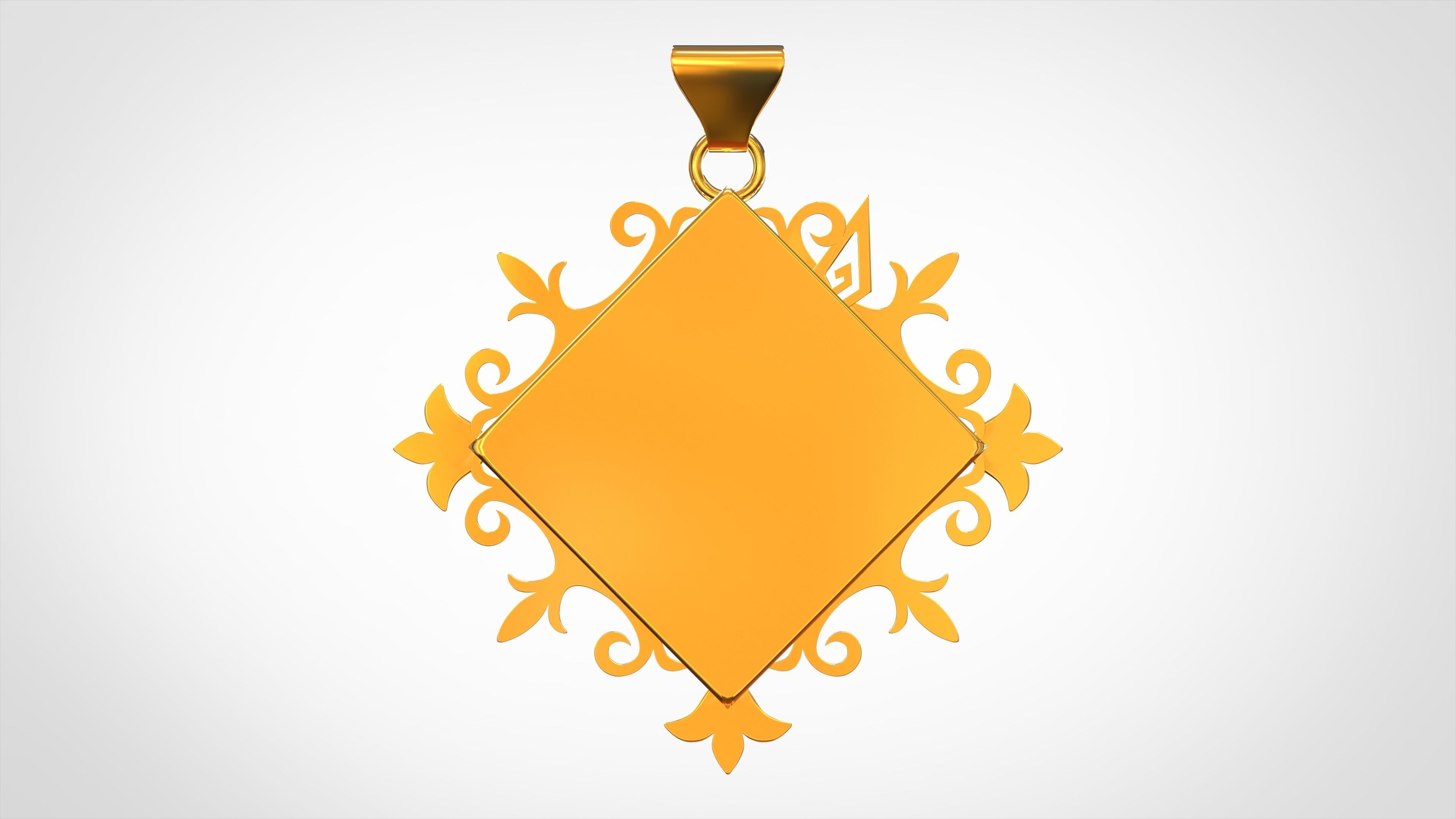 Lapis Dei Pendant  3D print model_3