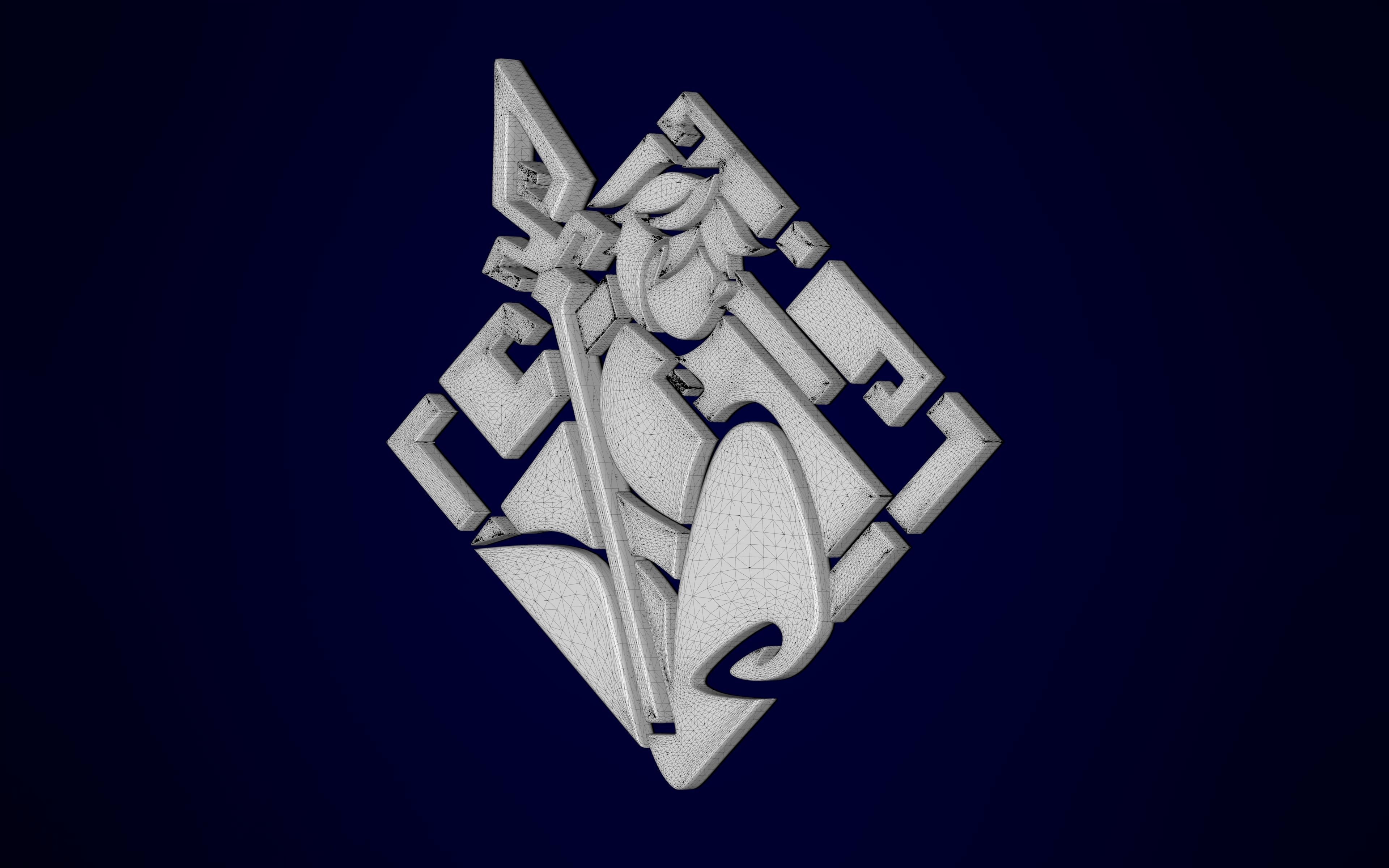 Lapis Dei Pendant  3D print model_8