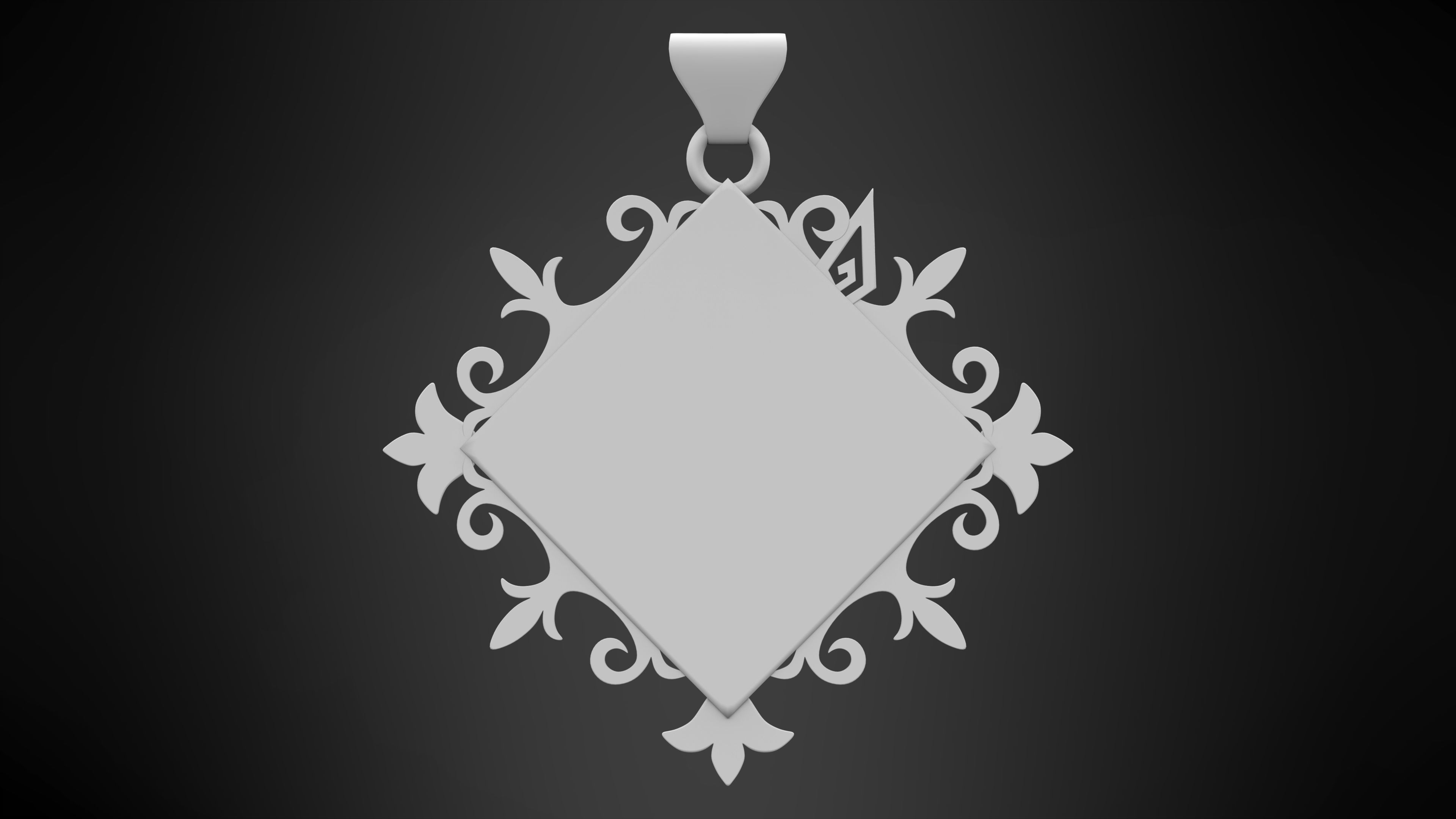 Lapis Dei Pendant  3D print model_7