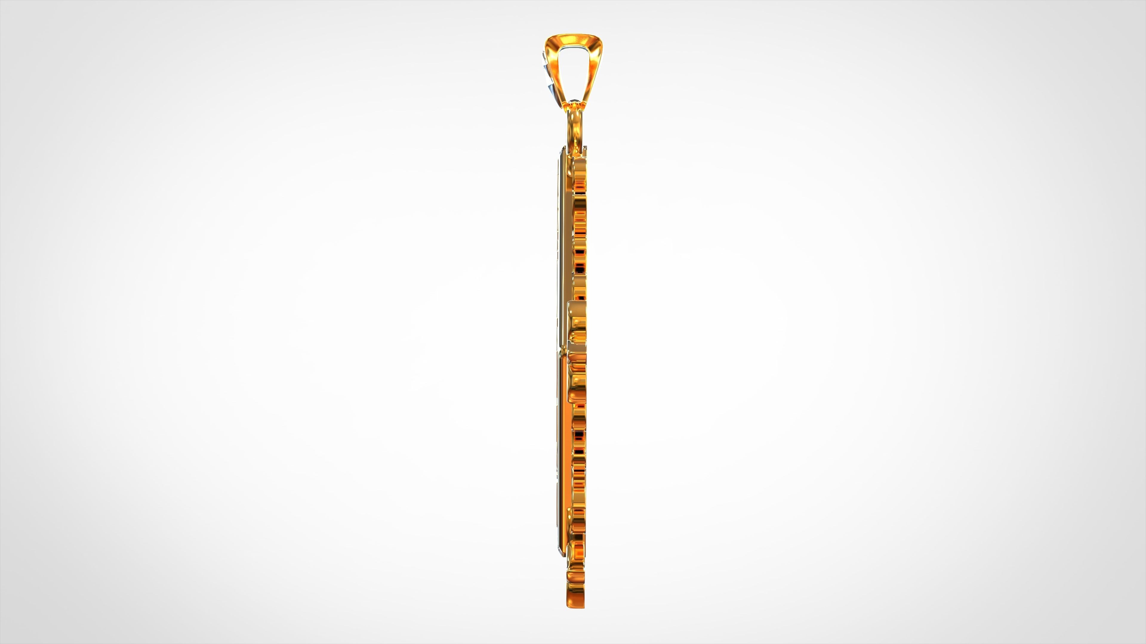 Lapis Dei Pendant  3D print model_2