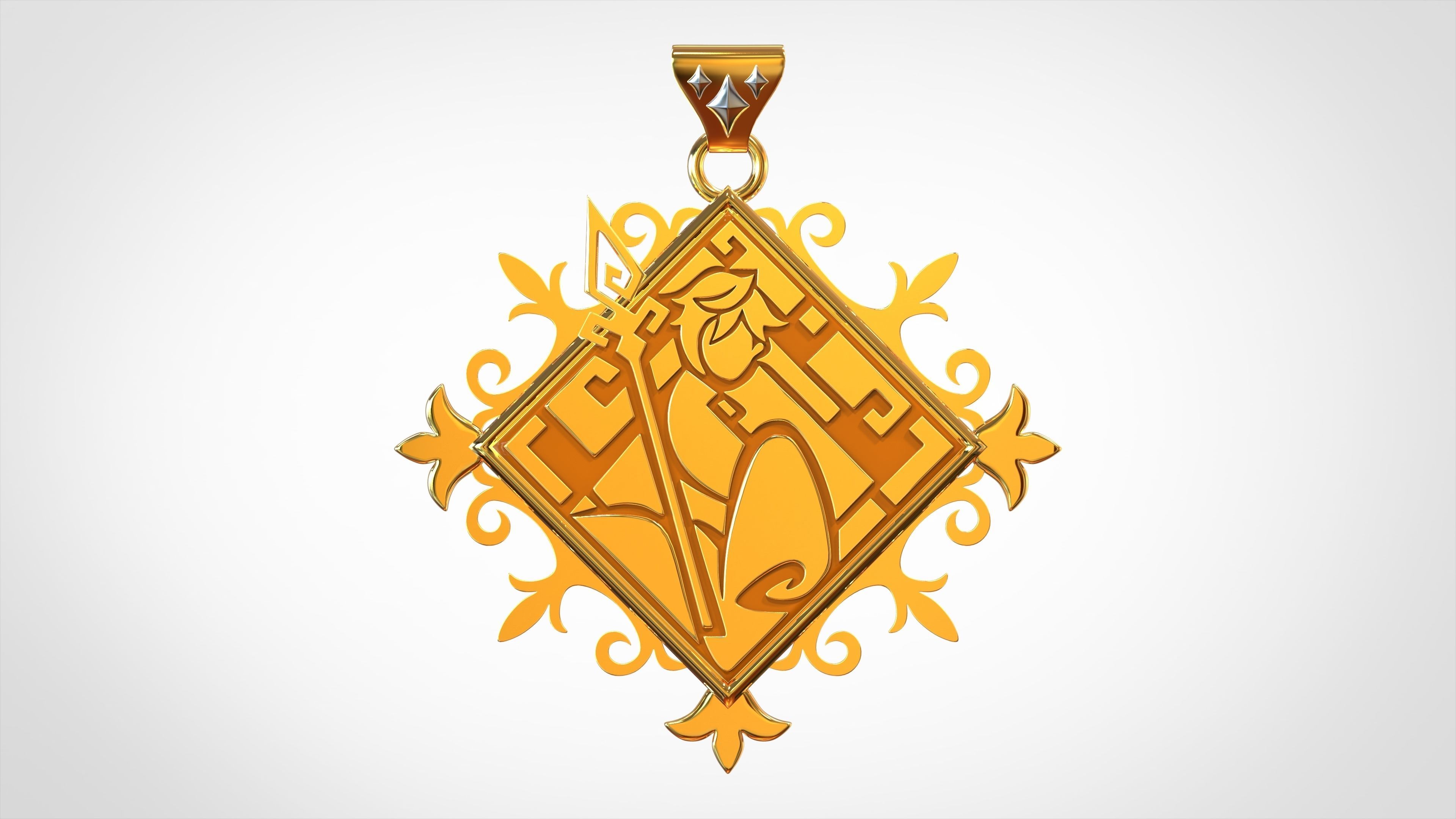 Lapis Dei Pendant  3D print model_1