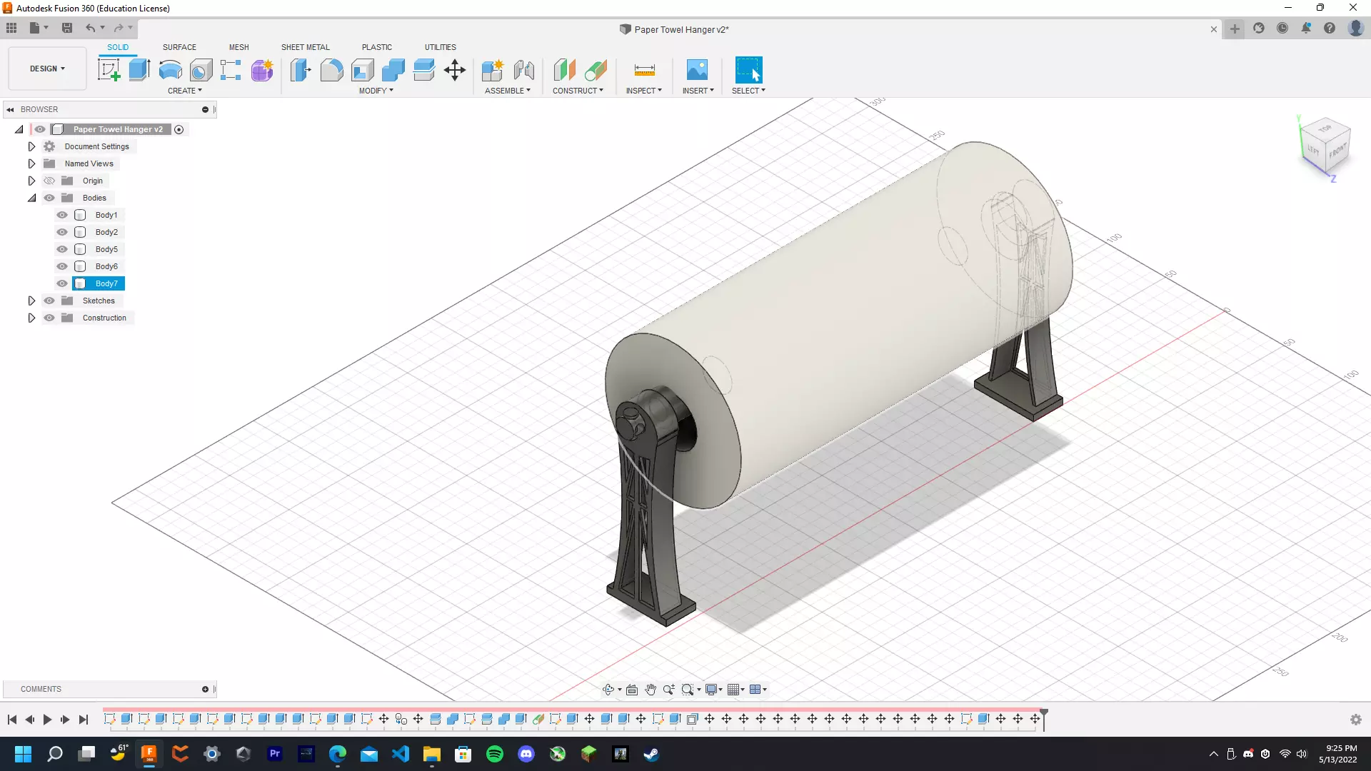 Paper Towel Holder Free 3D print model