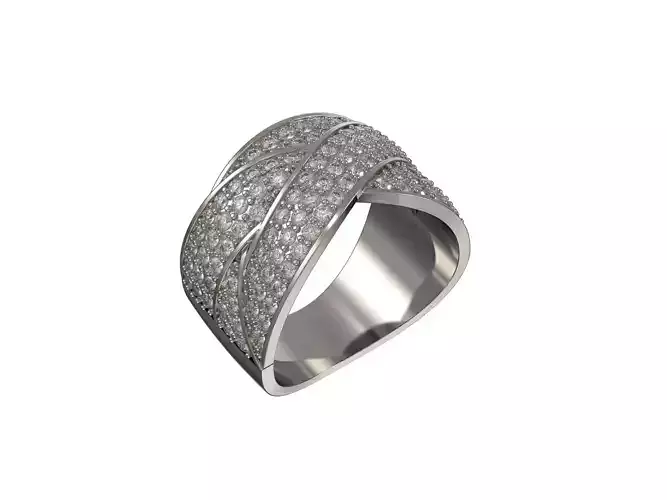 1022-Ring with diamonds