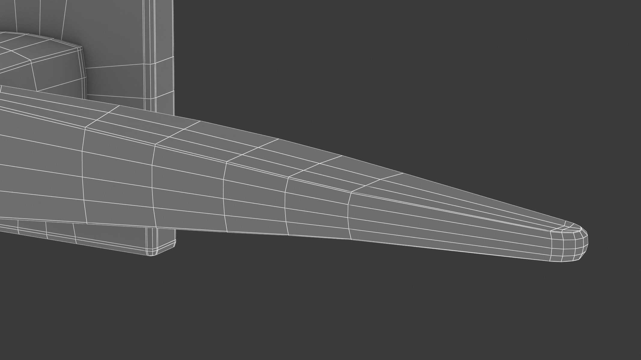 Atlantic Forme Foglia Handle Matt Black  3D model_9