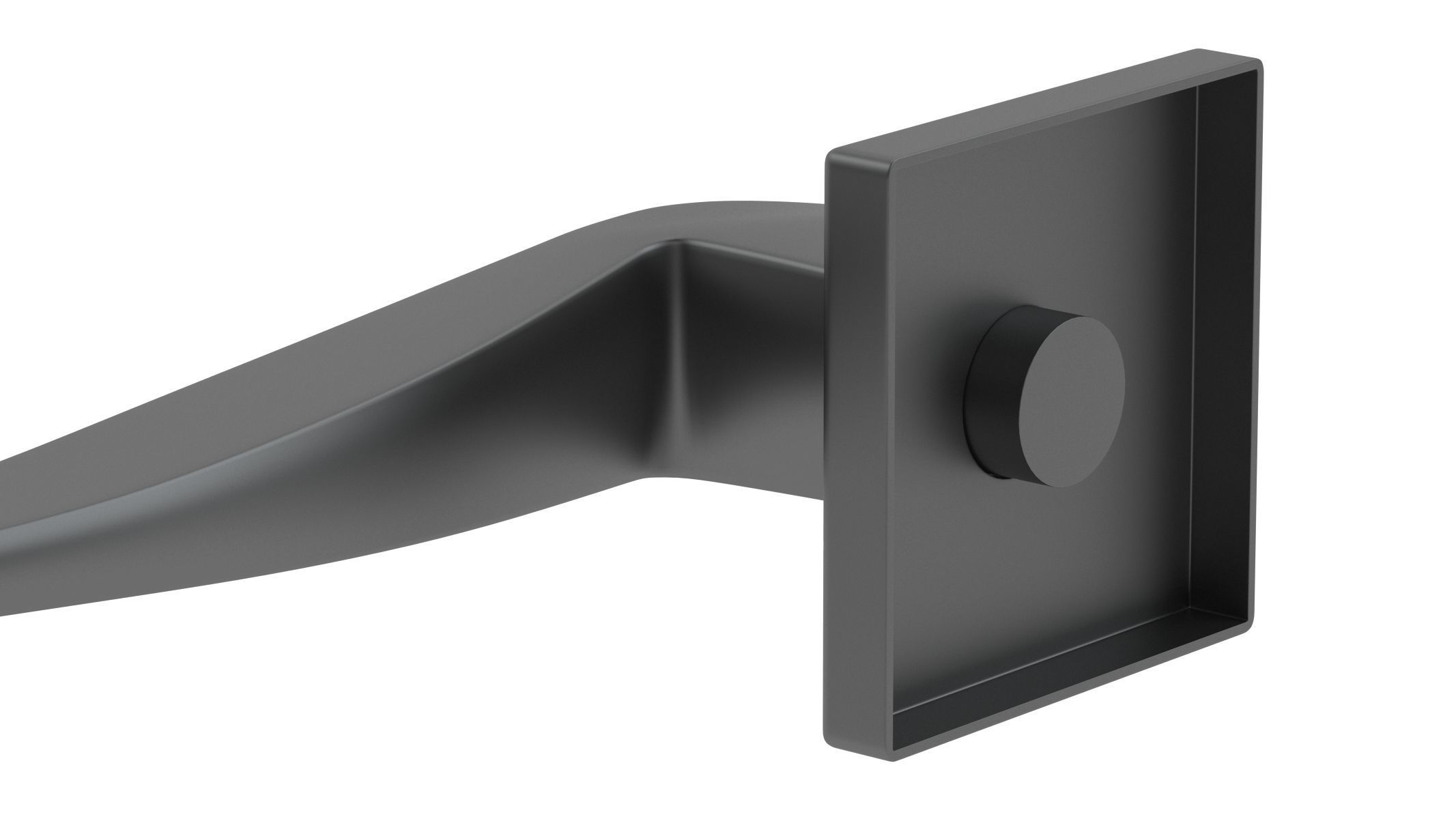 Atlantic Forme Foglia Handle Matt Black  3D model_3