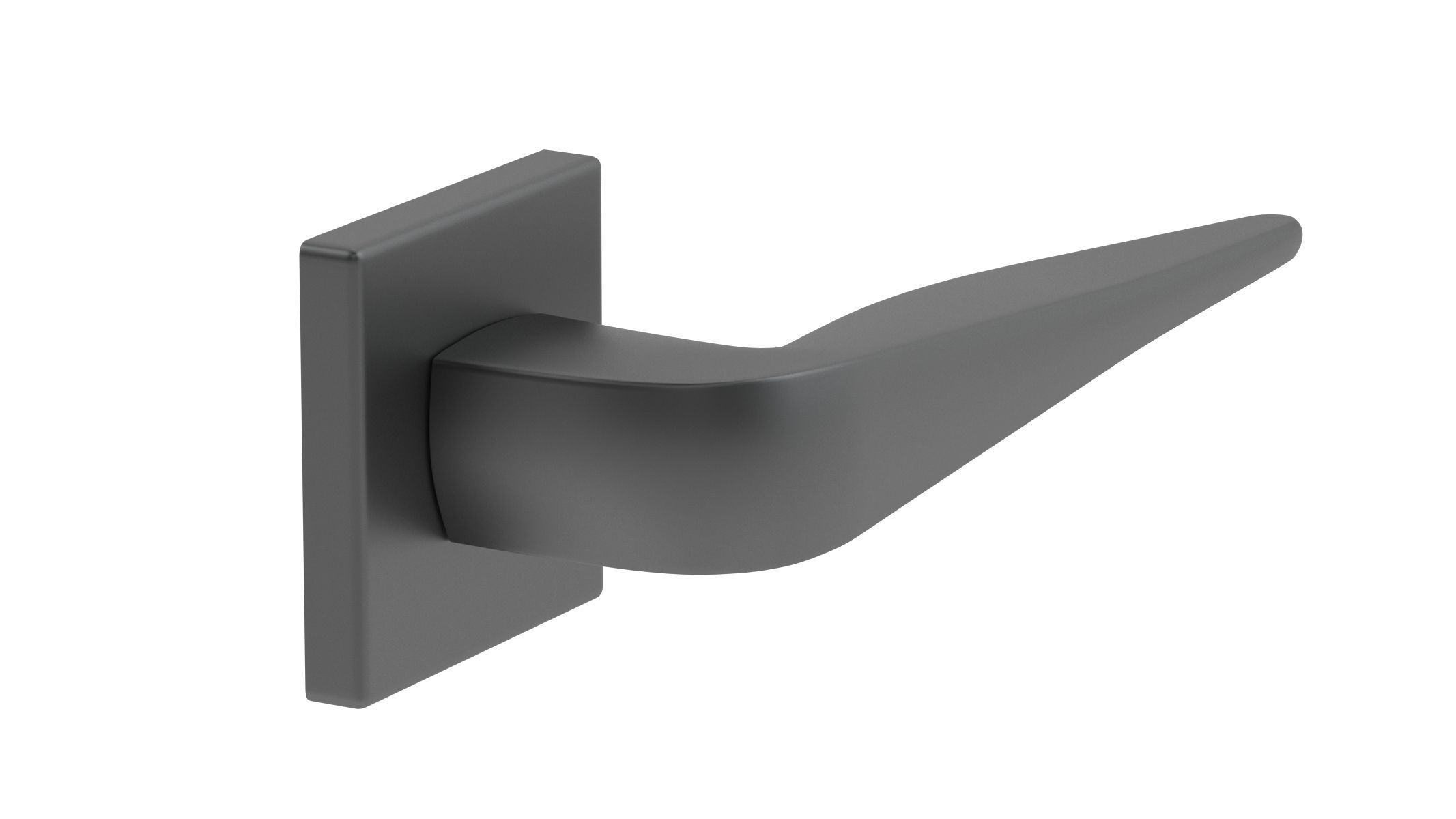 Atlantic Forme Foglia Handle Matt Black  3D model_1