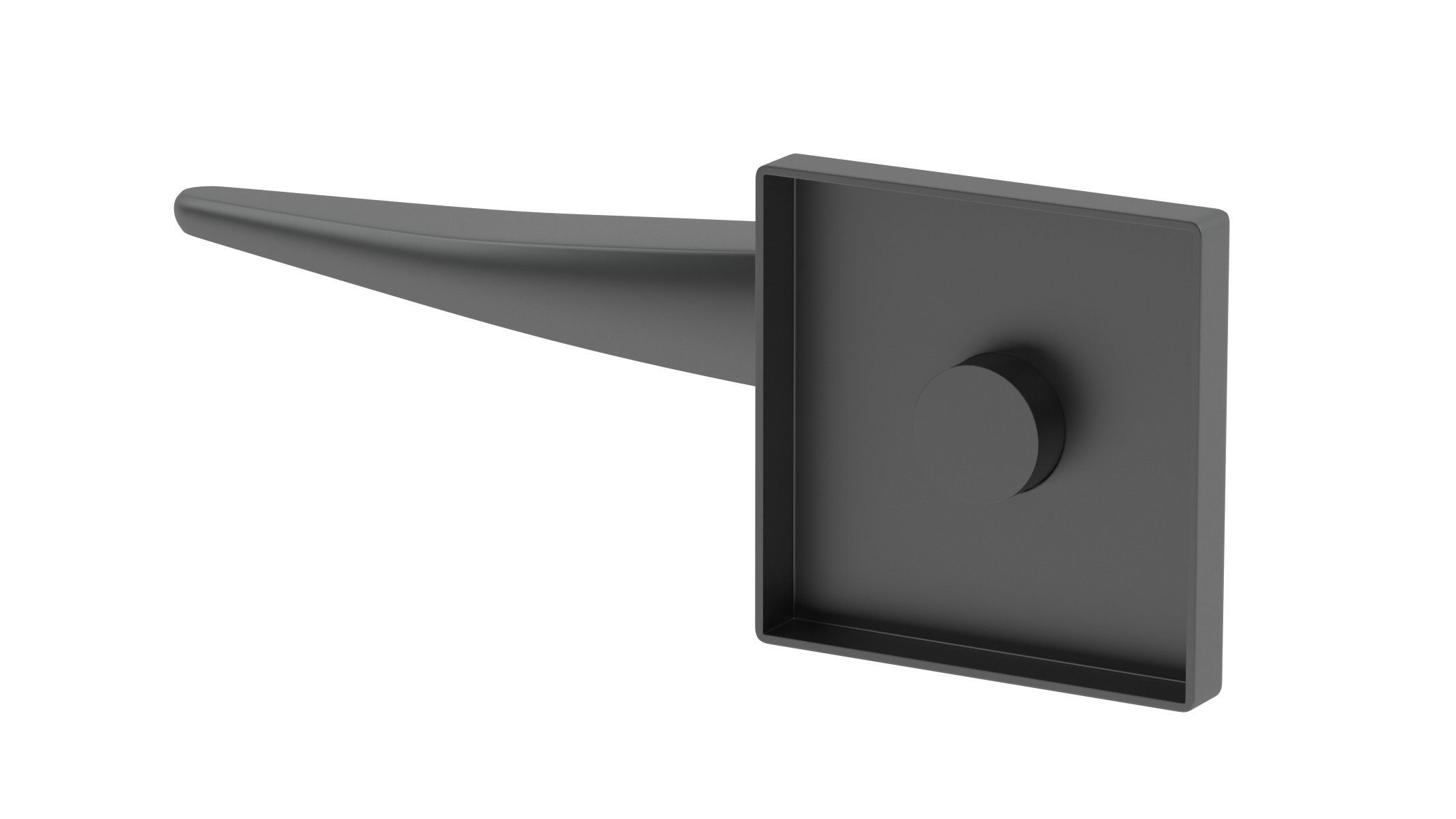 Atlantic Forme Foglia Handle Matt Black  3D model_2
