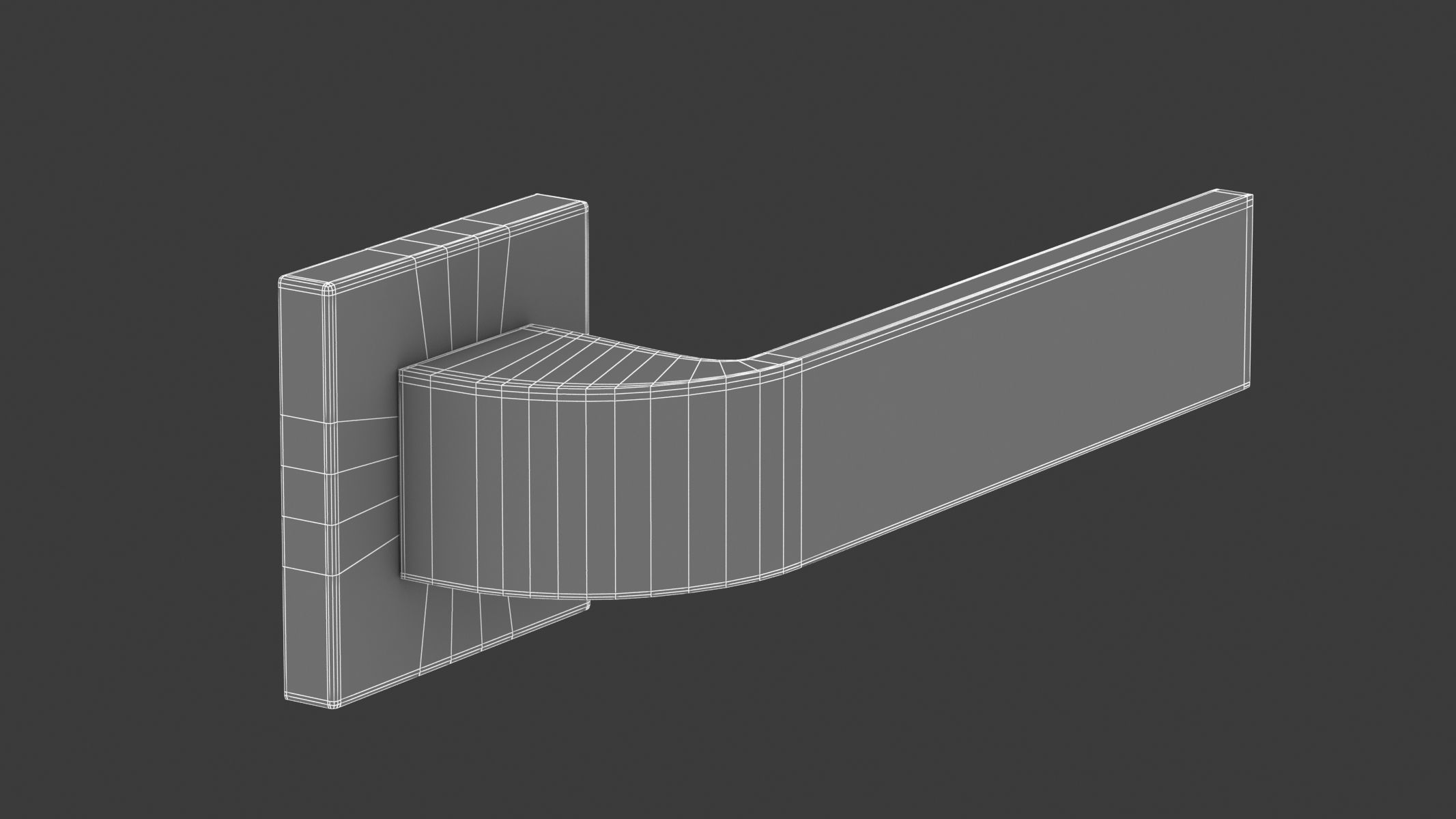 Atlantic Tupai Rapido Curvaline Turis Matt Black  3D model_6