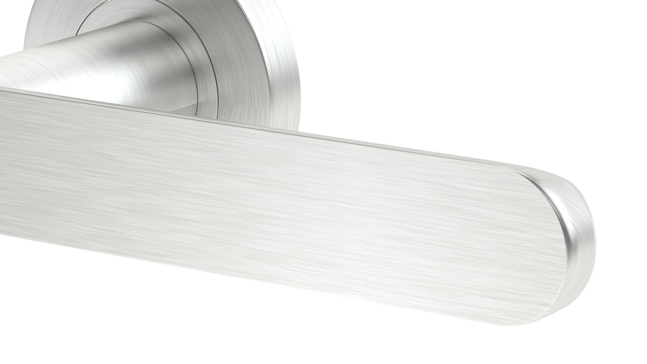 Atlas Lever On Round Rose Door Handle 3D model_4