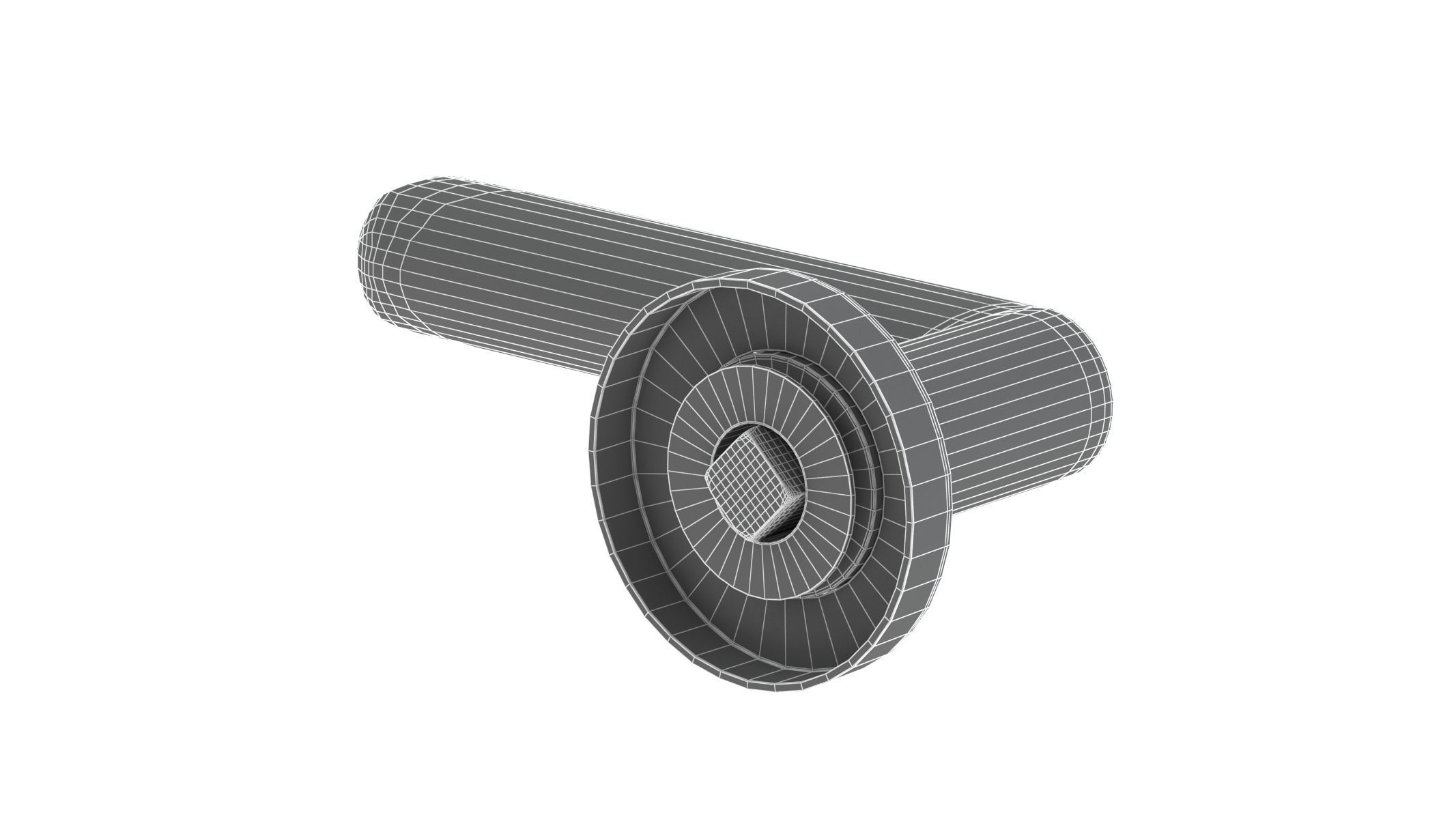 Atlas Lever On Round Rose Door Handle 3D model_7