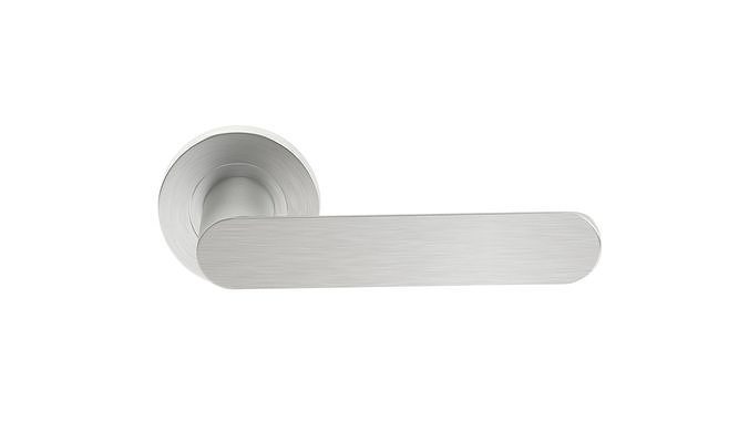 Atlas Lever On Round Rose Door Handle 3D model