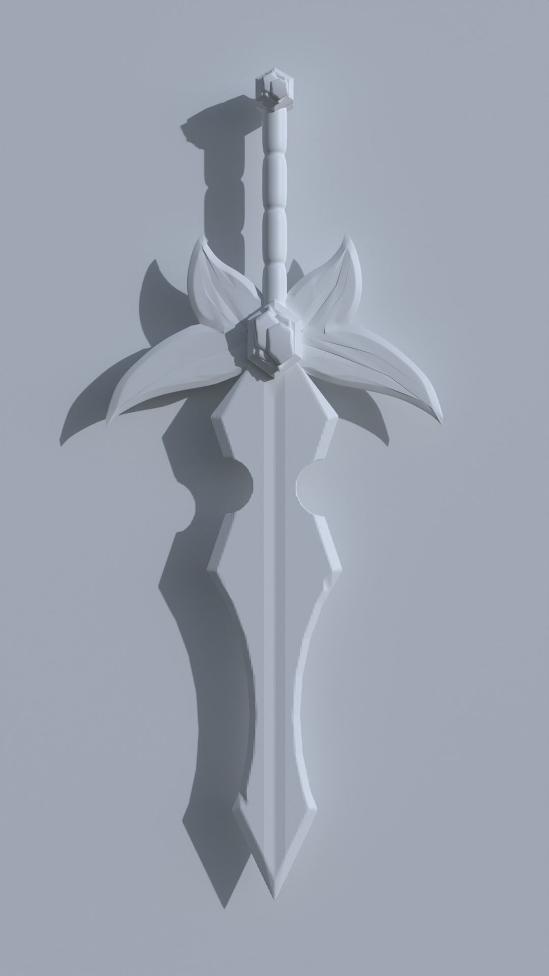 Leaf Sword 3D model_2