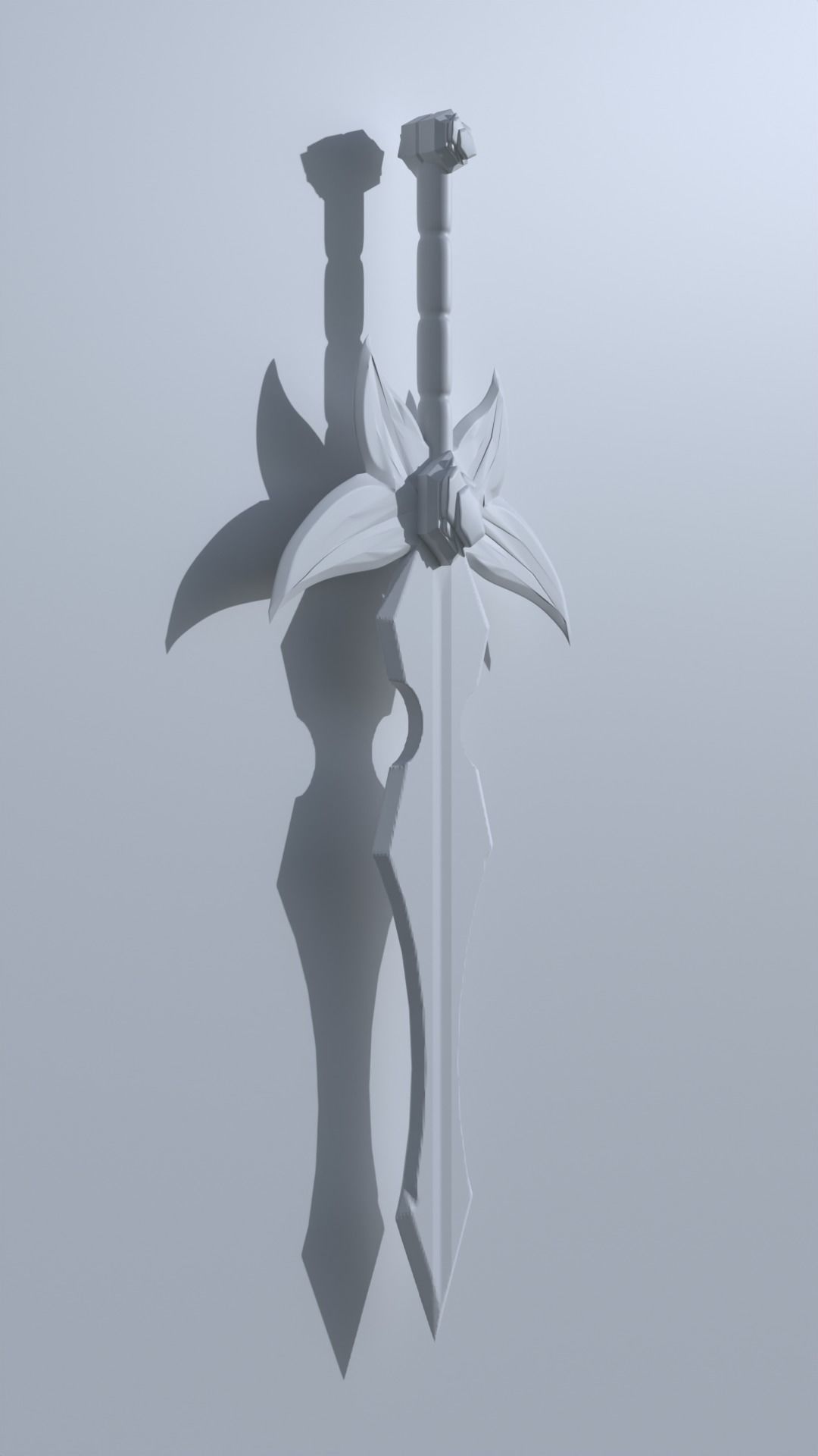 Leaf Sword 3D model_3