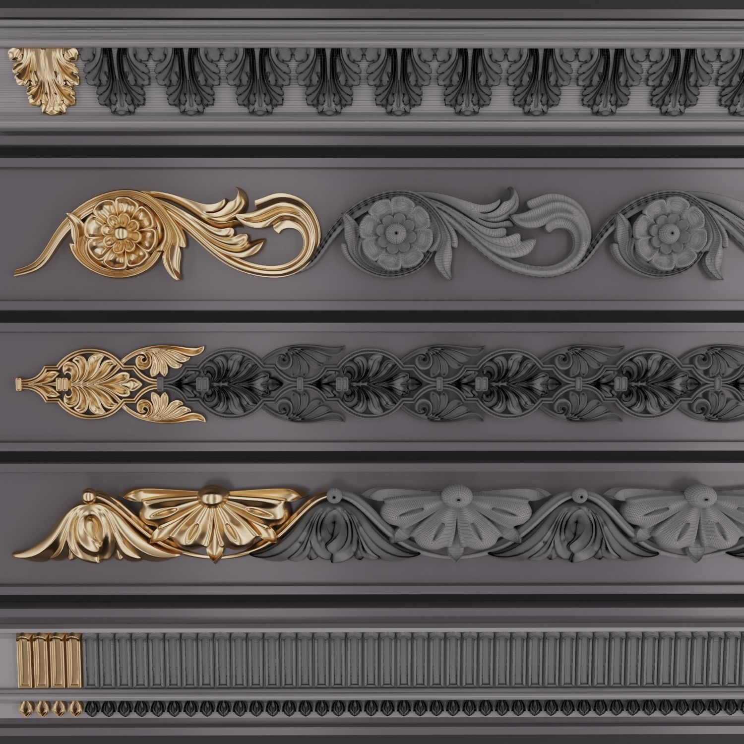 Trim Ornament 115 3D model_2