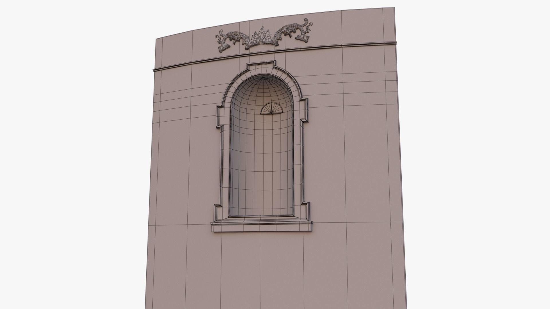 Brick Wall 0002 Modular Low-poly 3D model_27