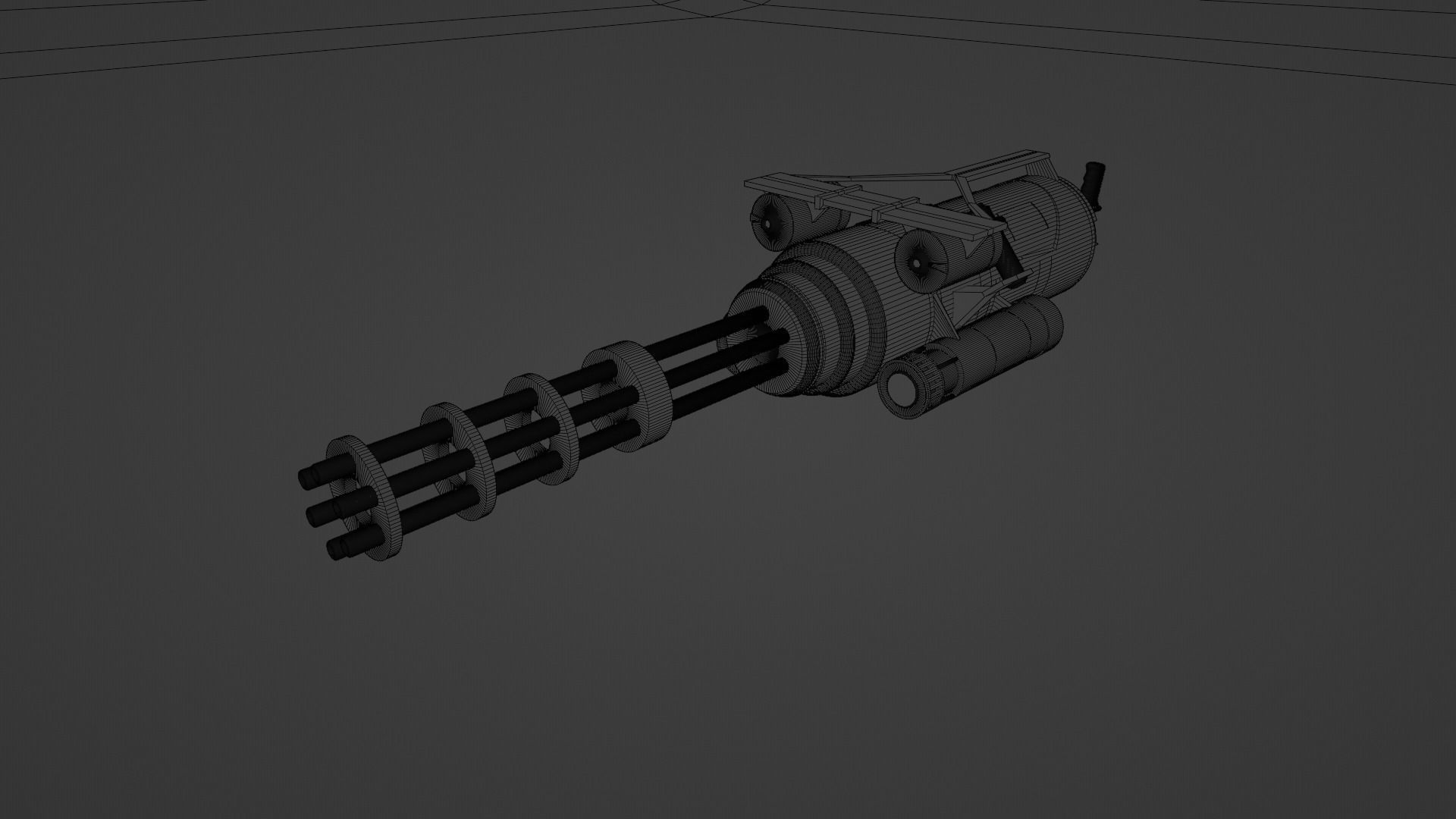Real mini gun  3D model_5