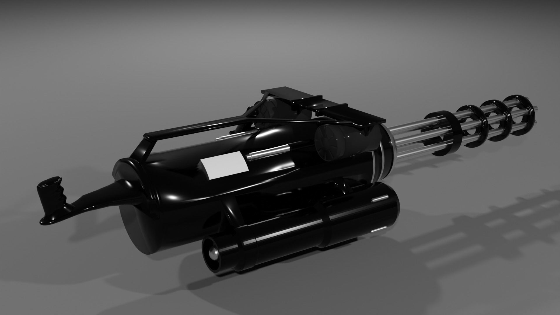 Real mini gun  3D model_4
