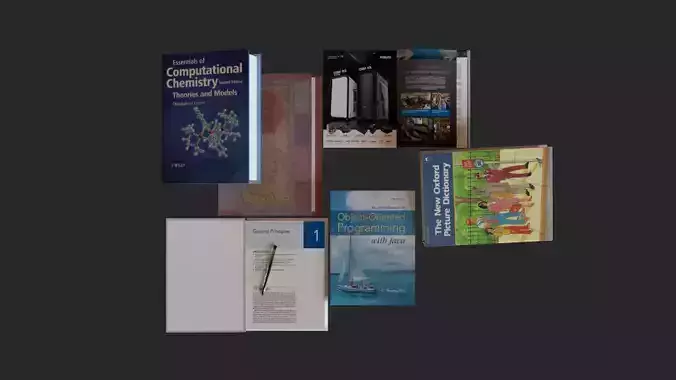 Books Magazine and Pen