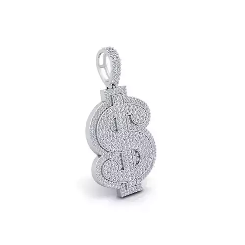 Doller Pendent 3d Model and Render Detail