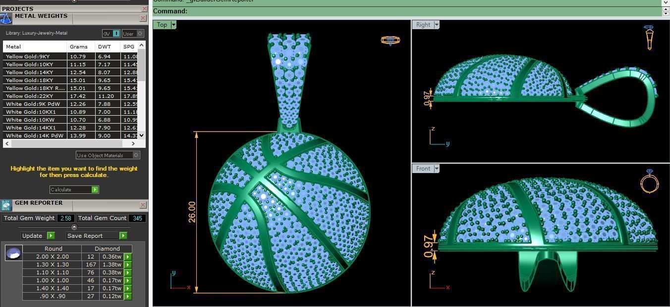 Ball Pendent 3d Model and Render Detail 3D print model_9