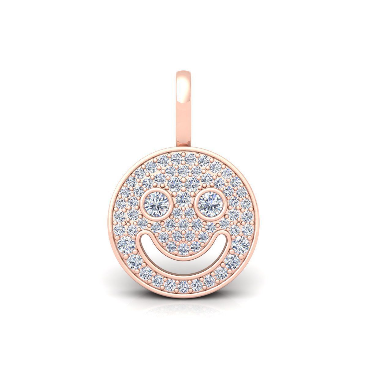 Smile Face Pendent 3d Model and Render Detail 3D print model_9