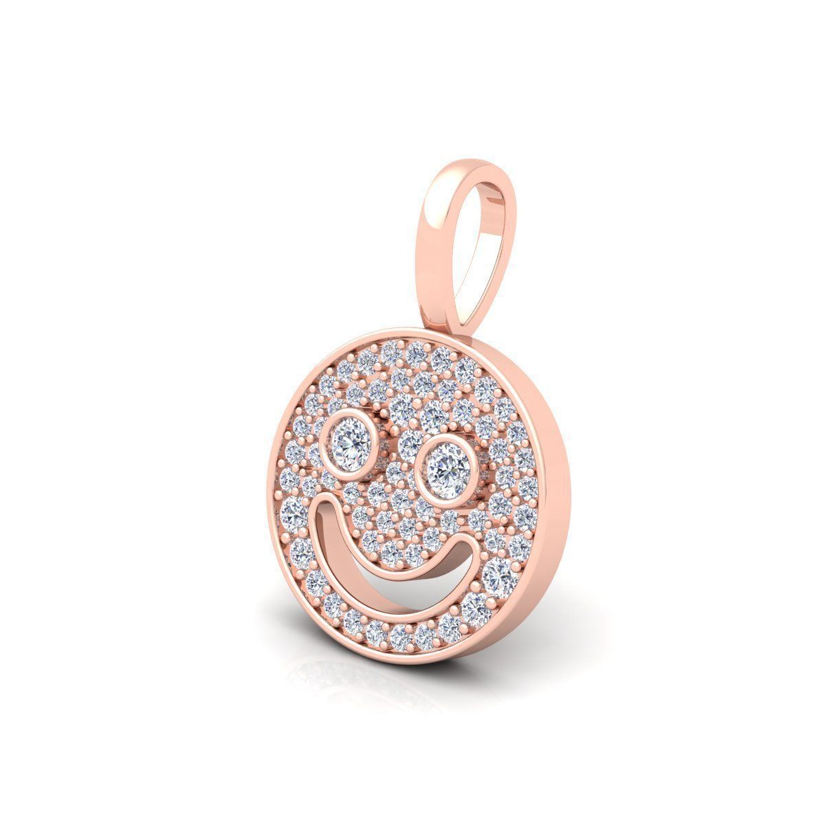 Smile Face Pendent 3d Model and Render Detail 3D print model_11