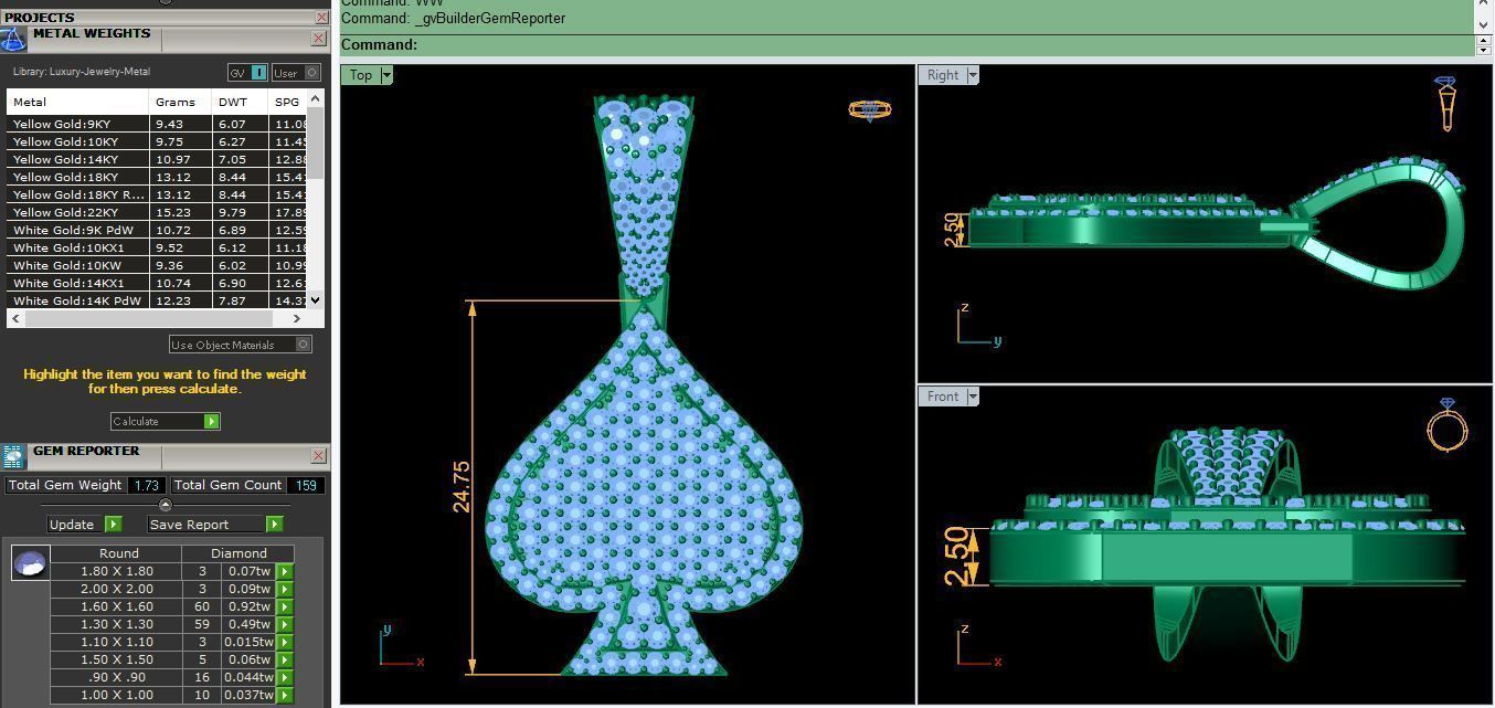 Fancy Custom Pendent 3d Model and Render 3D print model_8