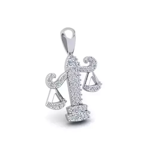 Small Fancy Custom Pendent 3d Model and Render Detail