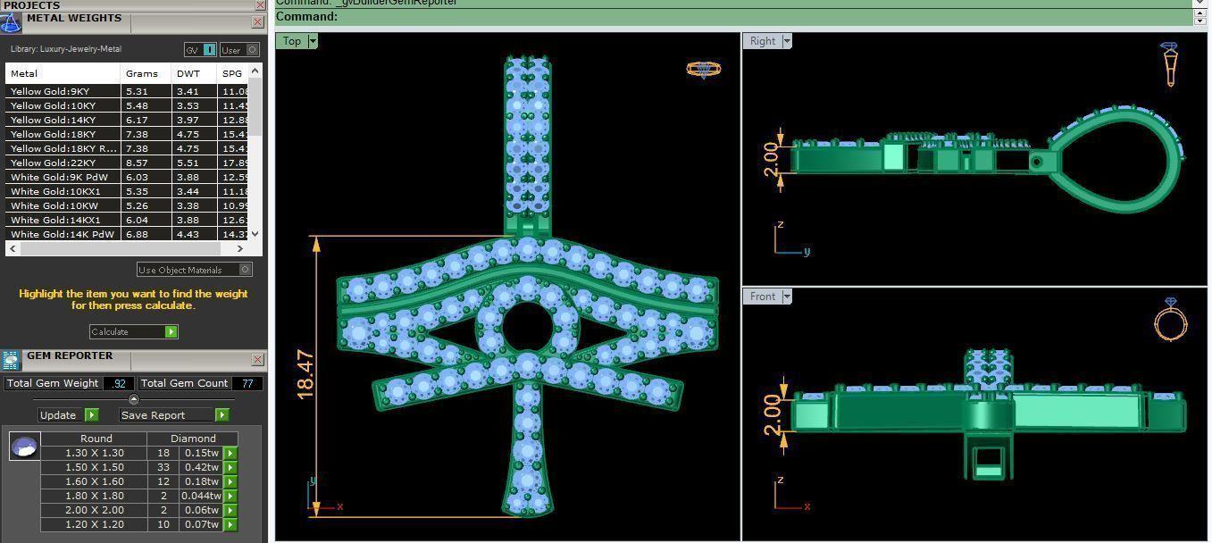 Fancy pandent 3d model render detaqil 3D print model_12