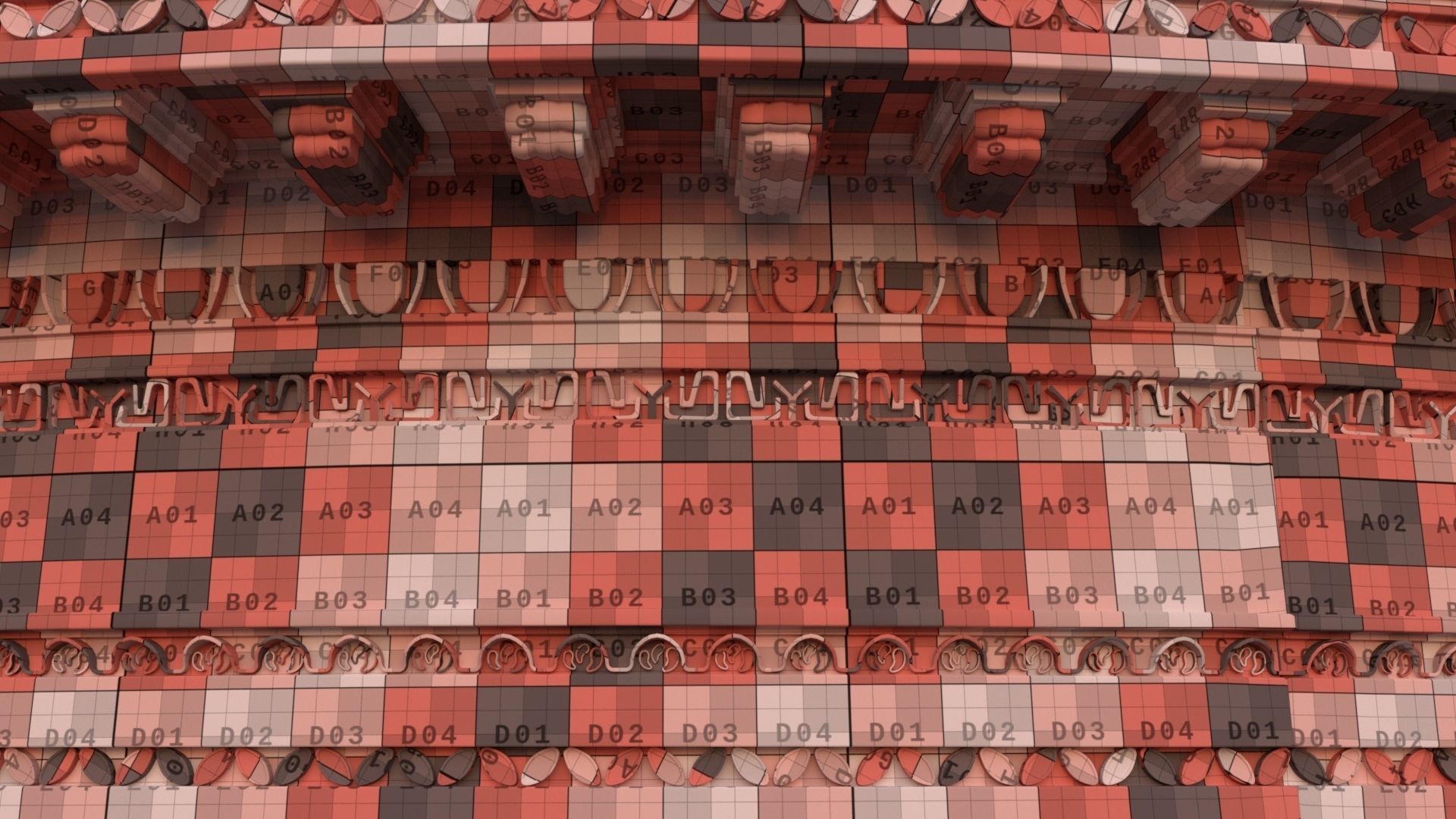 Ornament Wall 0001 3D model_14