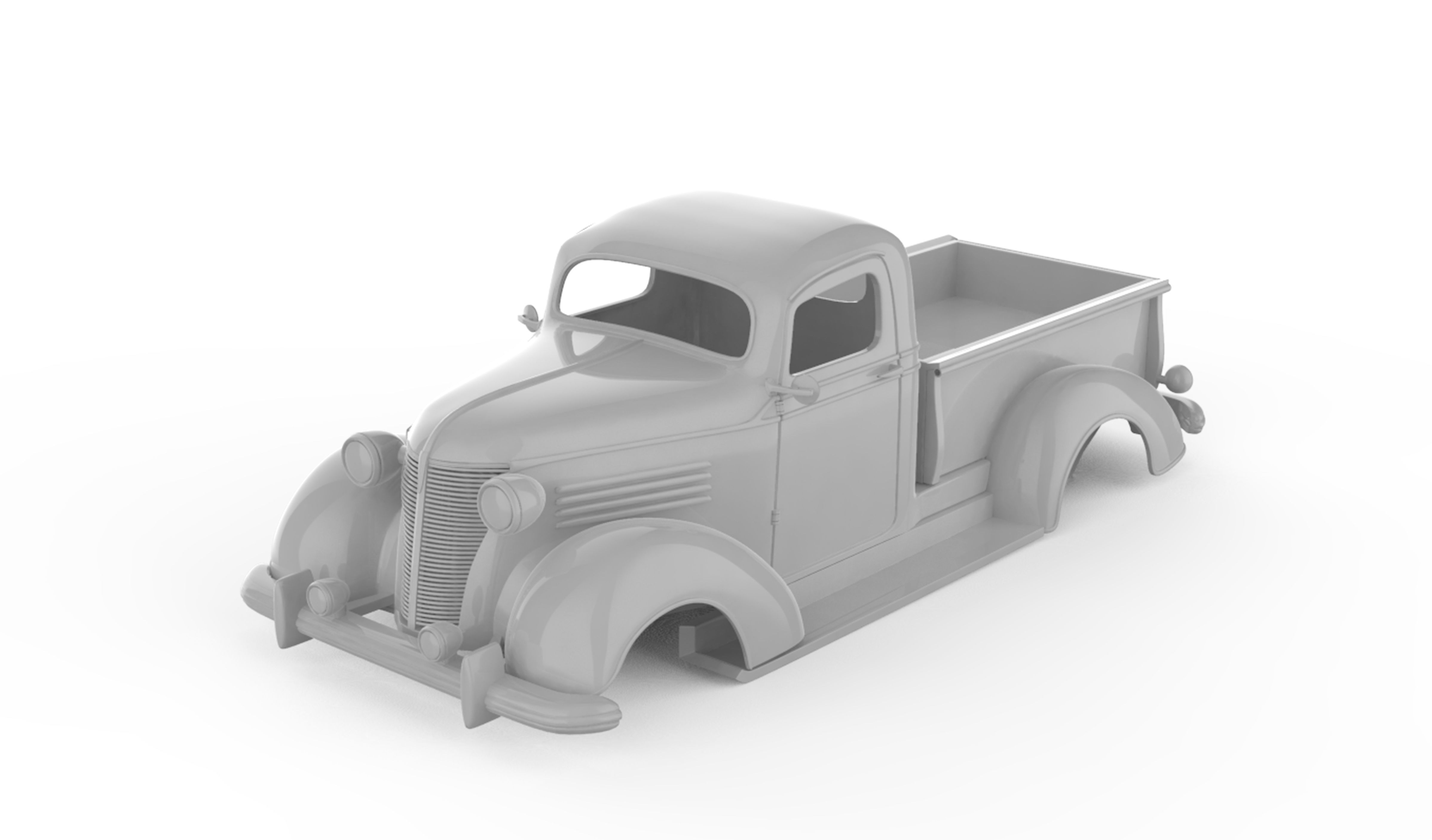 1938 Chevrolet Pickup 3D print model_9