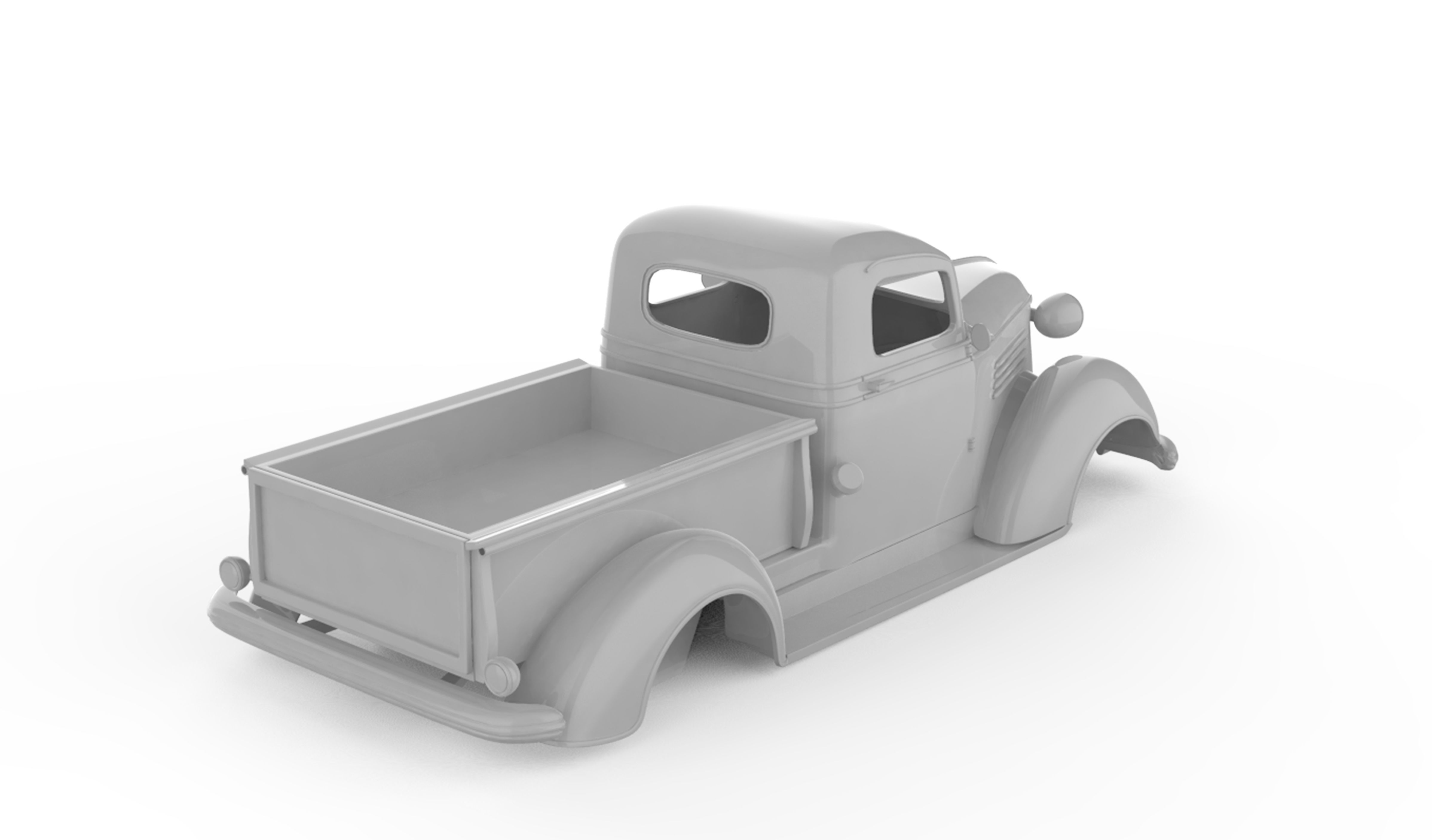 1938 Chevrolet Pickup 3D print model_11