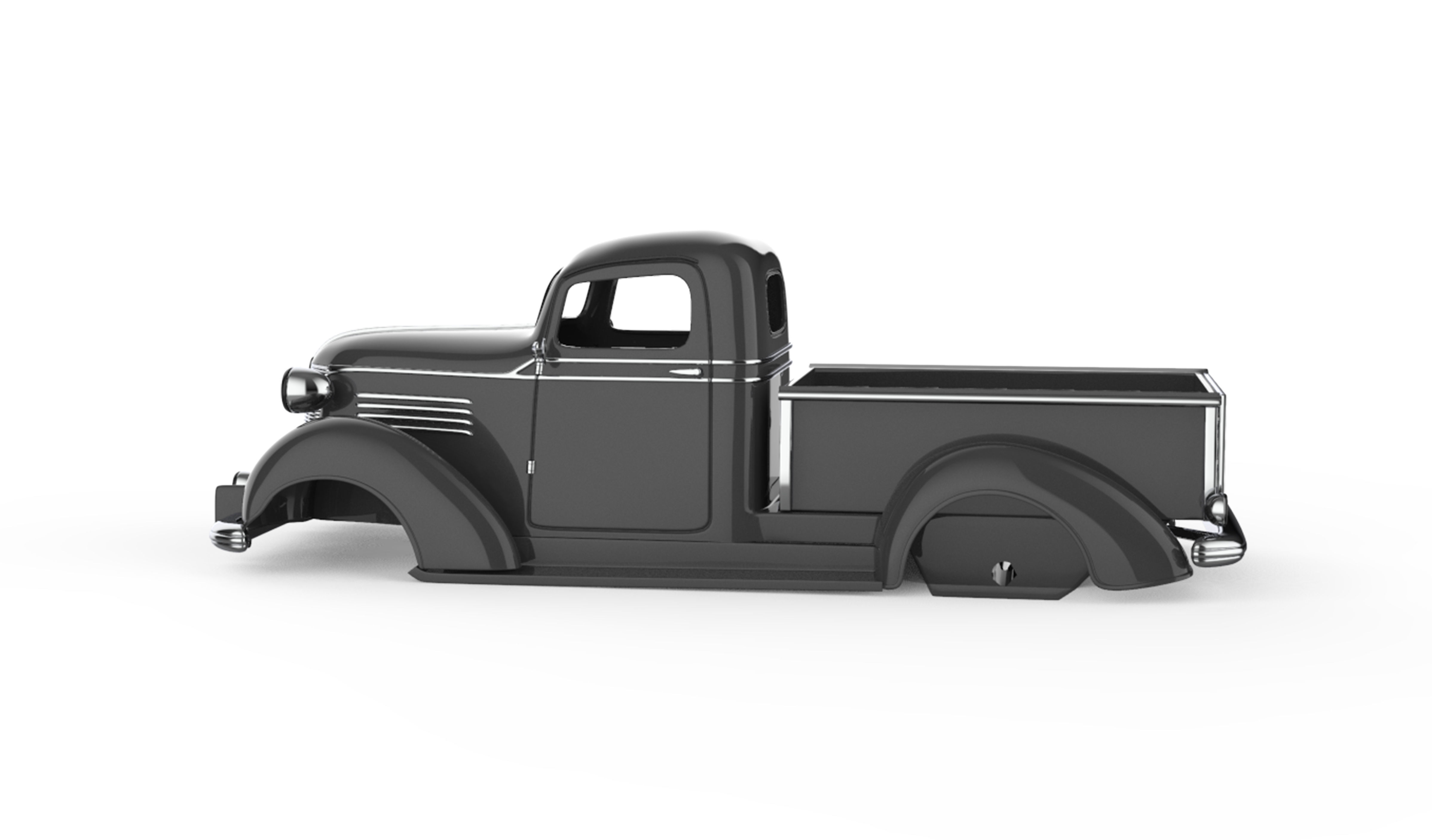 1938 Chevrolet Pickup 3D print model_2