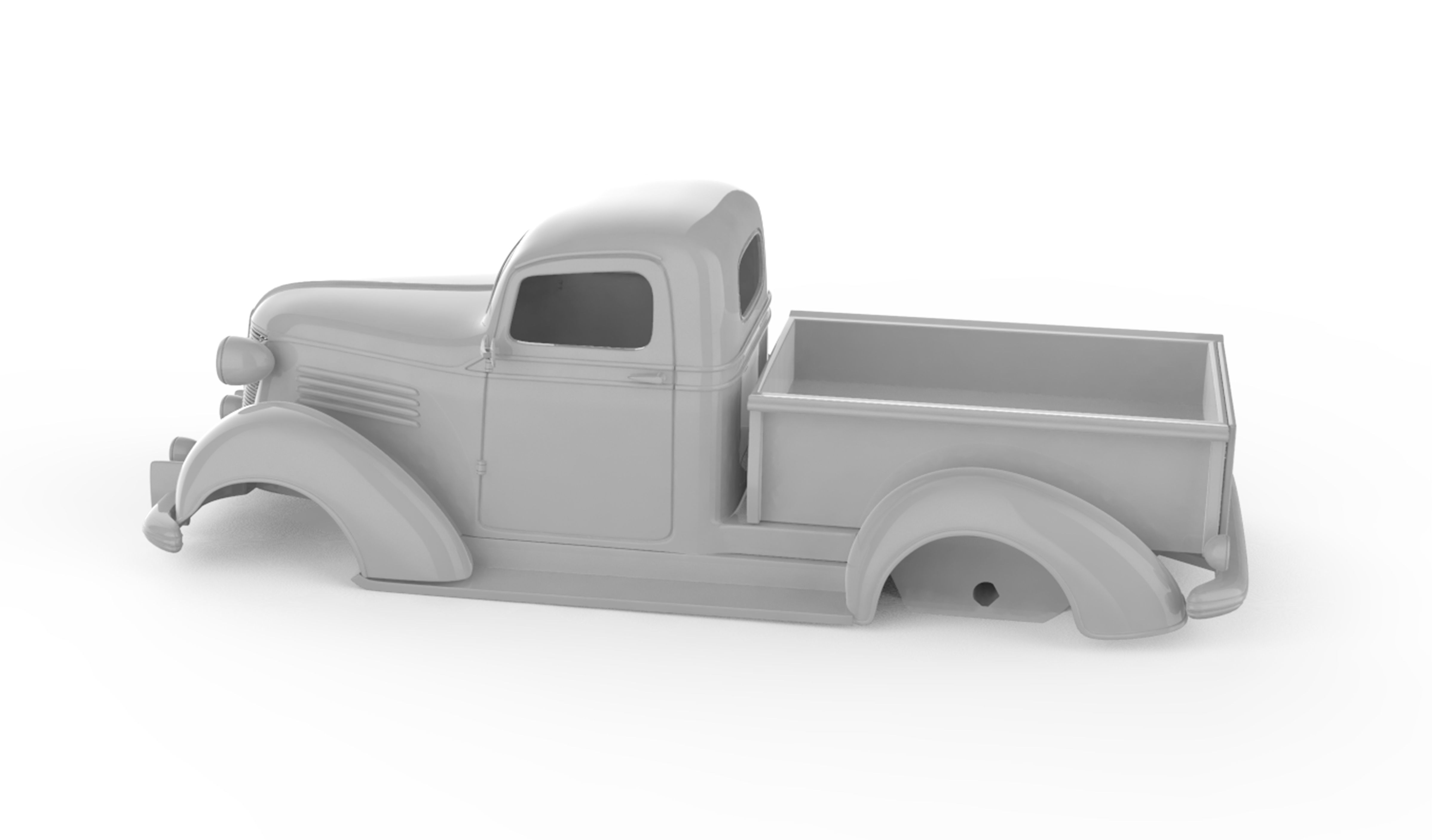 1938 Chevrolet Pickup 3D print model_12