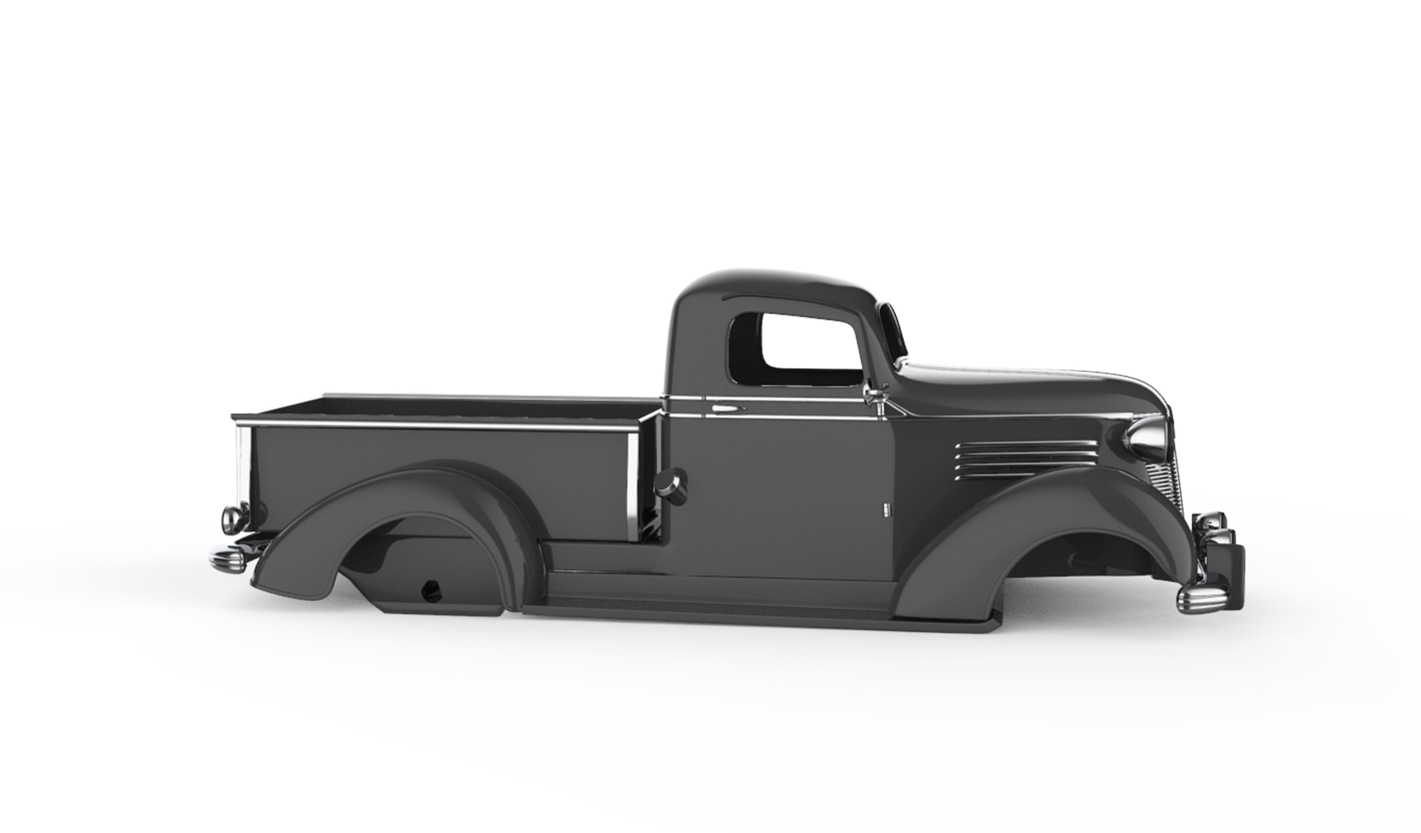 1938 Chevrolet Pickup 3D print model_3