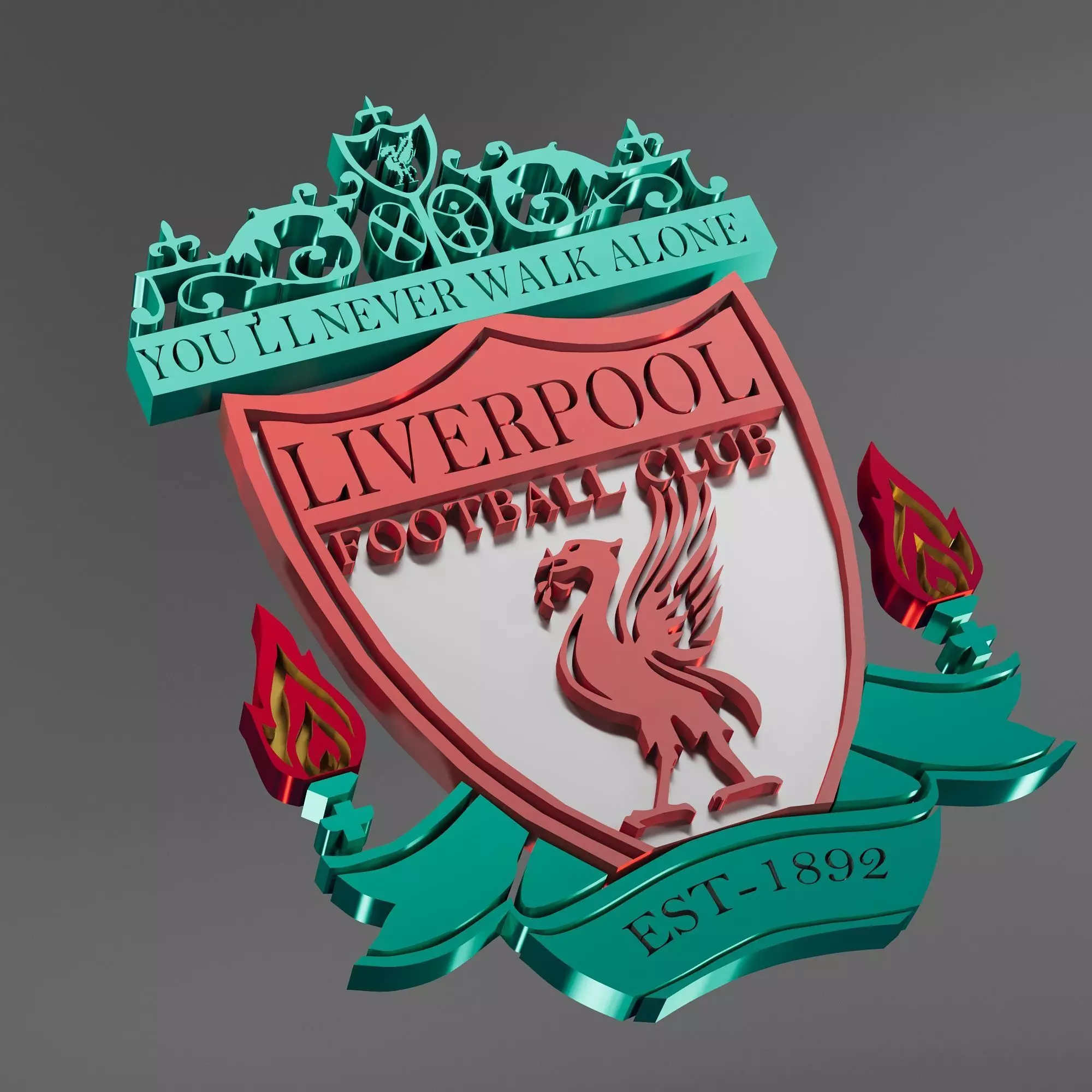 fc LIVERPOOL football club 3D print model
