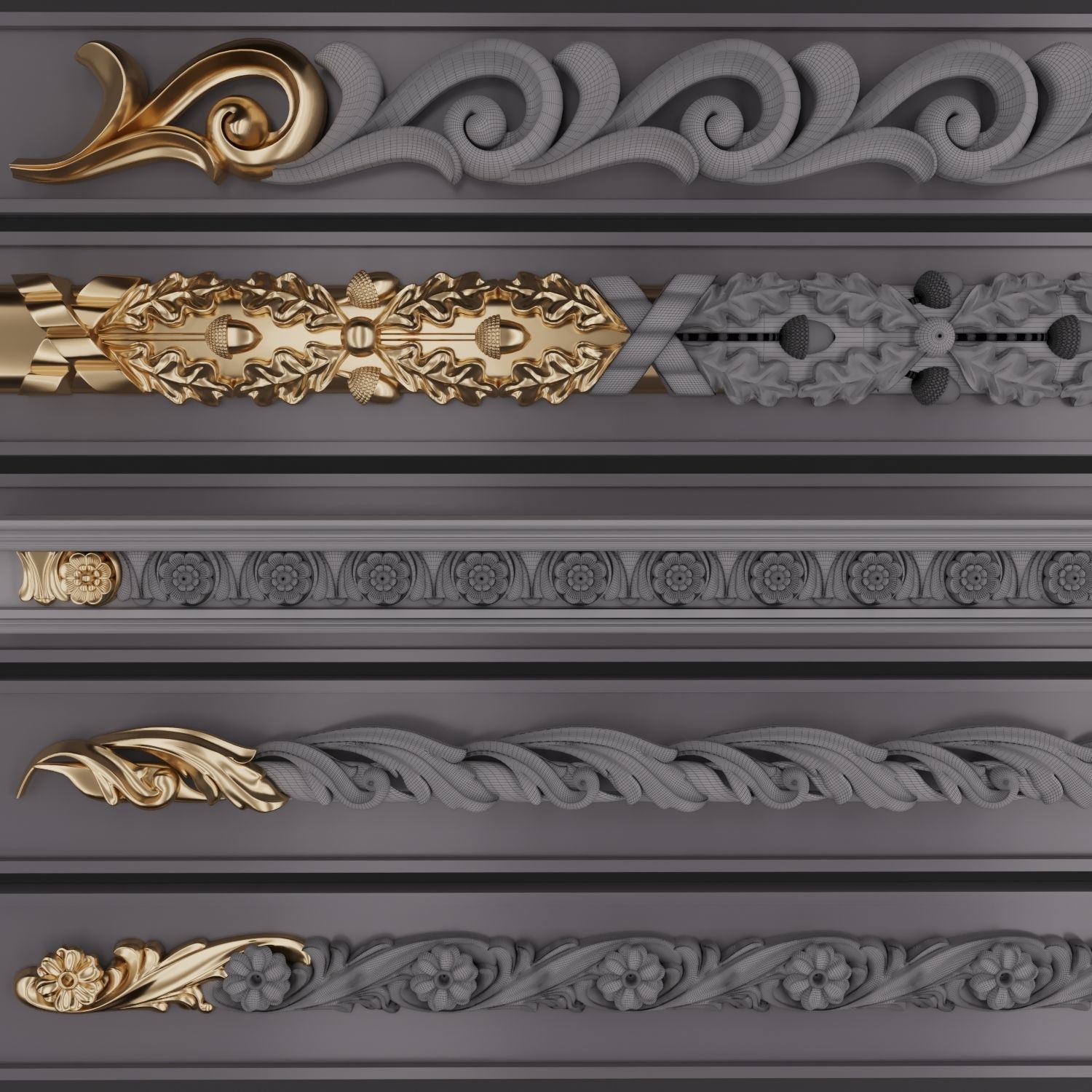 Trim Ornament 116 3D model_2