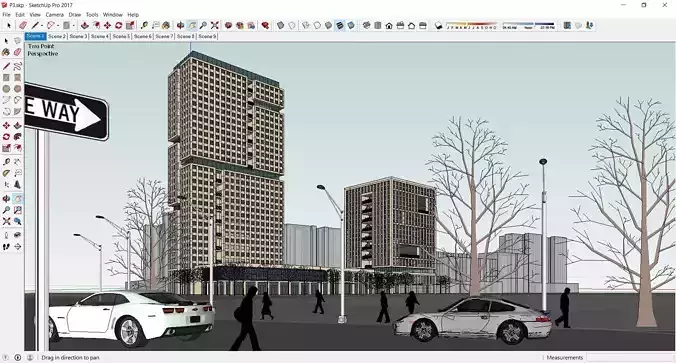 Sketchup Office building P3 3D model