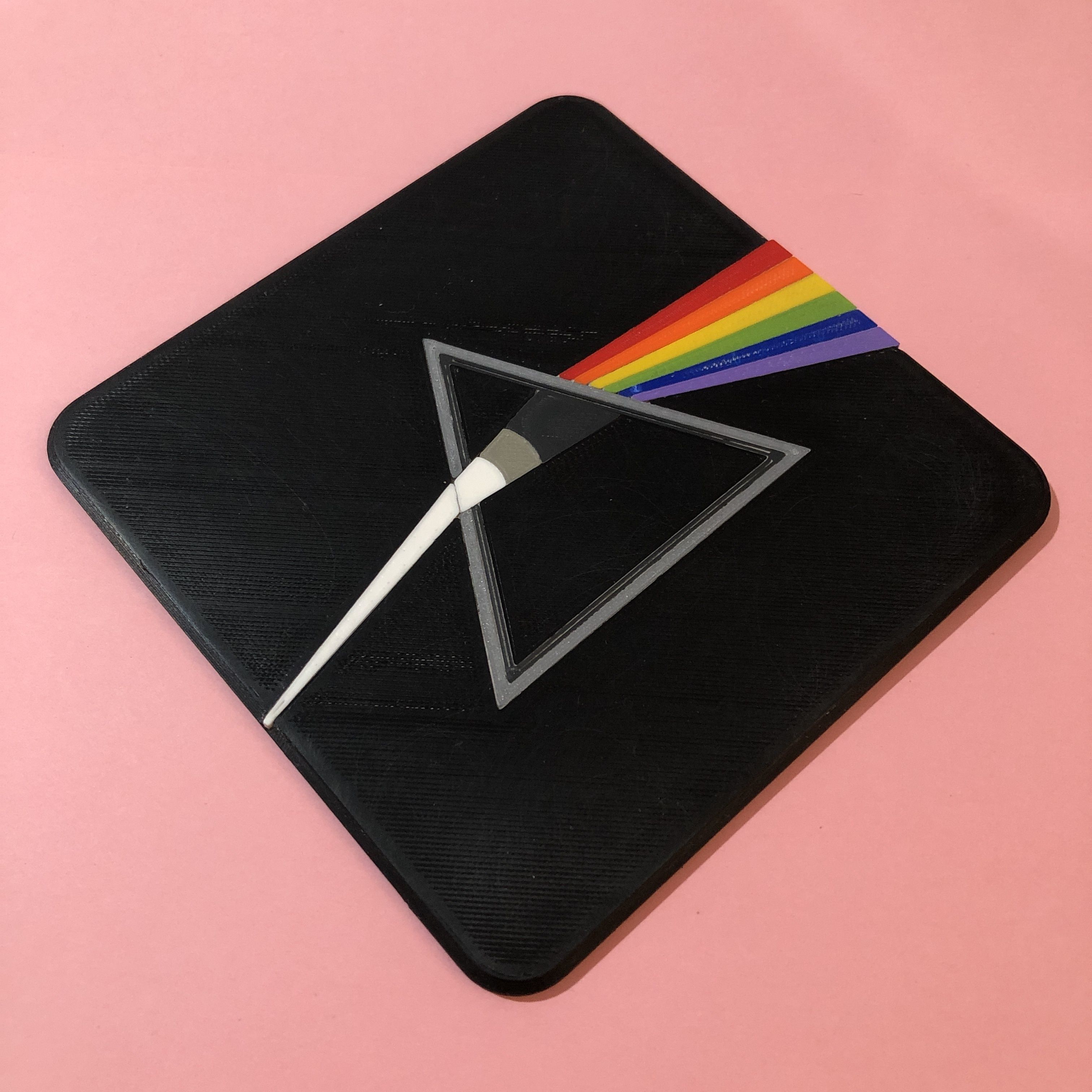 Pink Floyd Dark Side of the Moon Coaster 3D print model_9