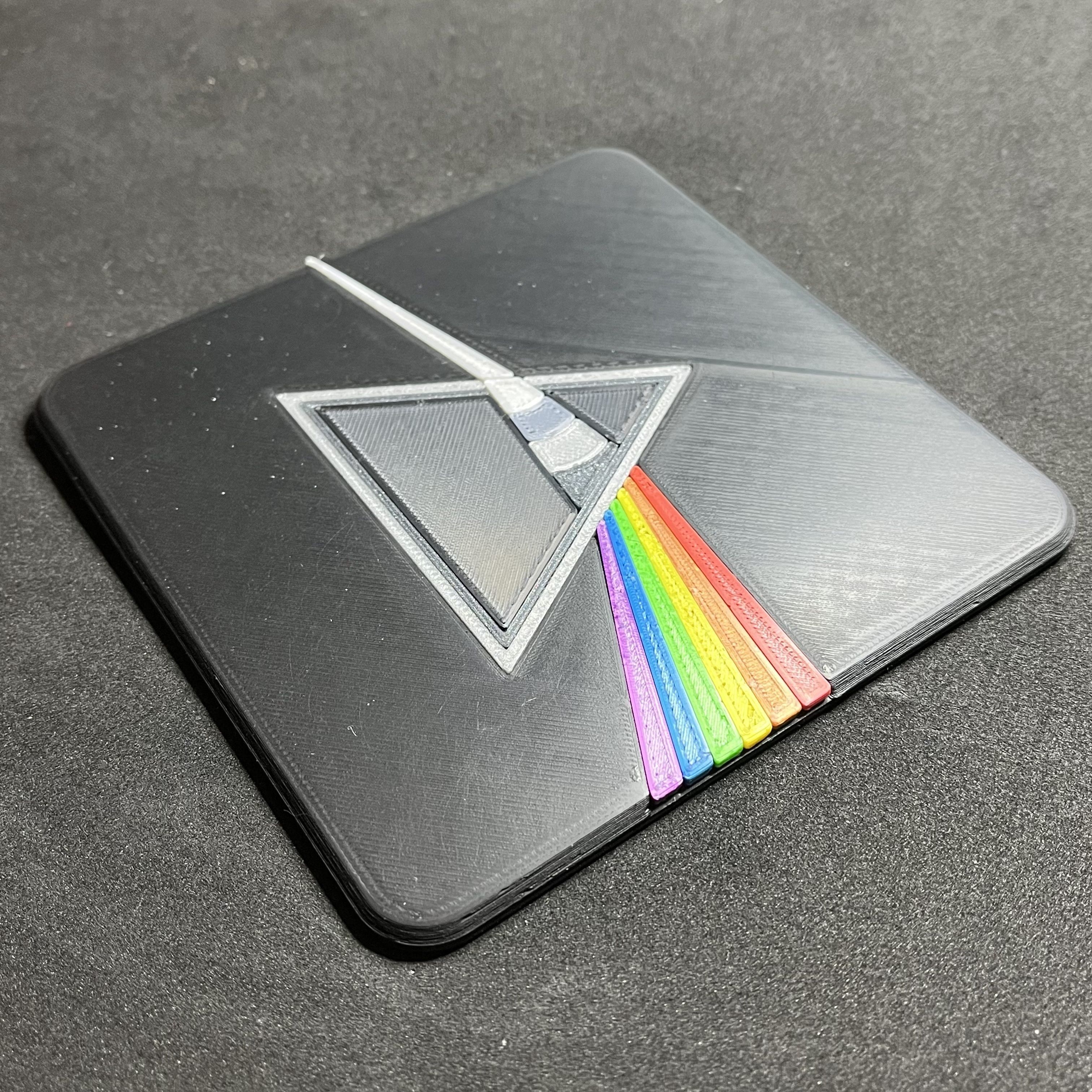 Pink Floyd Dark Side of the Moon Coaster 3D print model_1