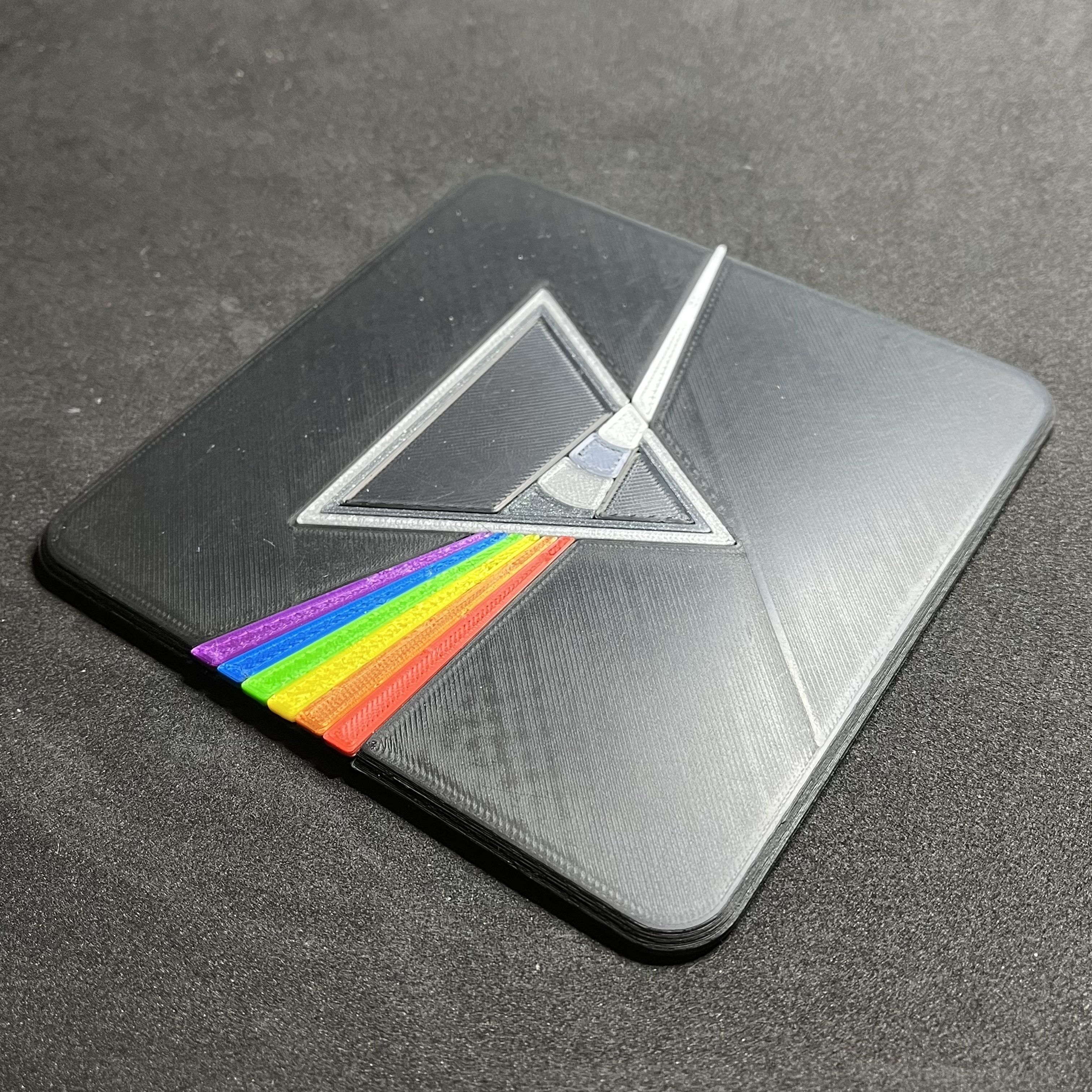 Pink Floyd Dark Side of the Moon Coaster 3D print model_2