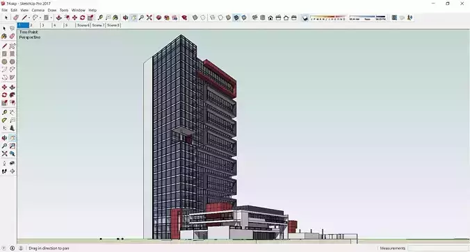 Sketchup Office building T4