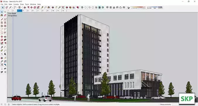 Sketchup Office building 126 3D model