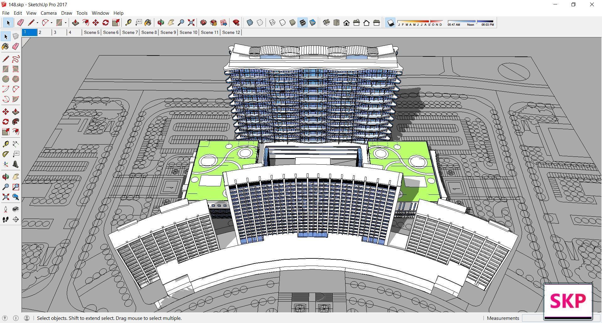 Sketchup Office building 148 3D model_4