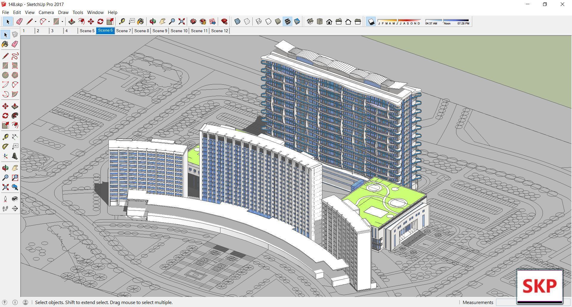 Sketchup Office building 148 3D model_9