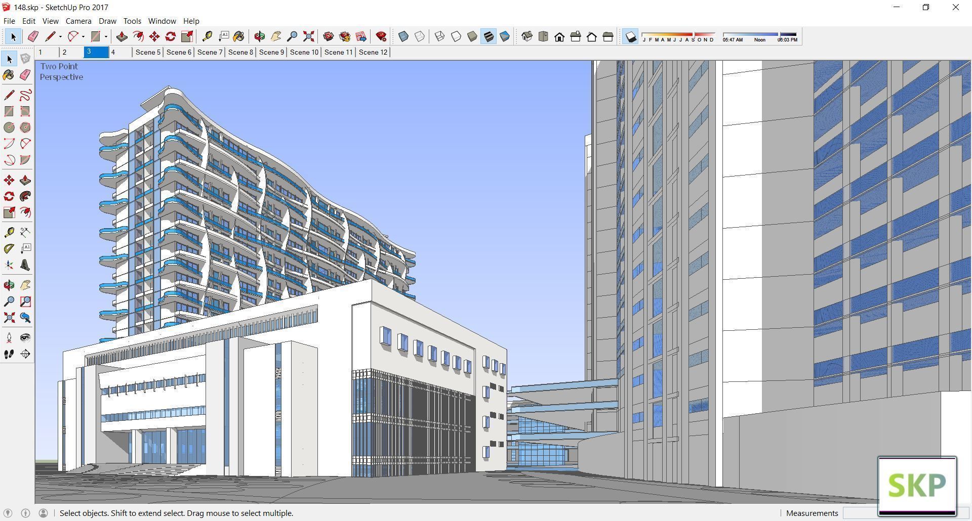 Sketchup Office building 148 3D model_6
